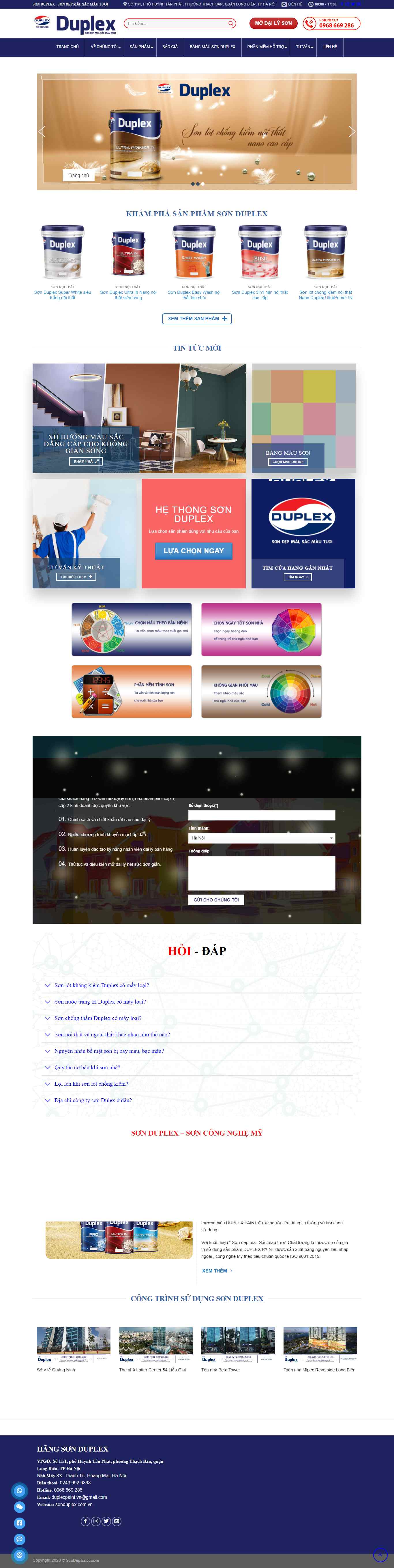 Thiết kế Website Web Bán Sơn - sonduplexcomvn