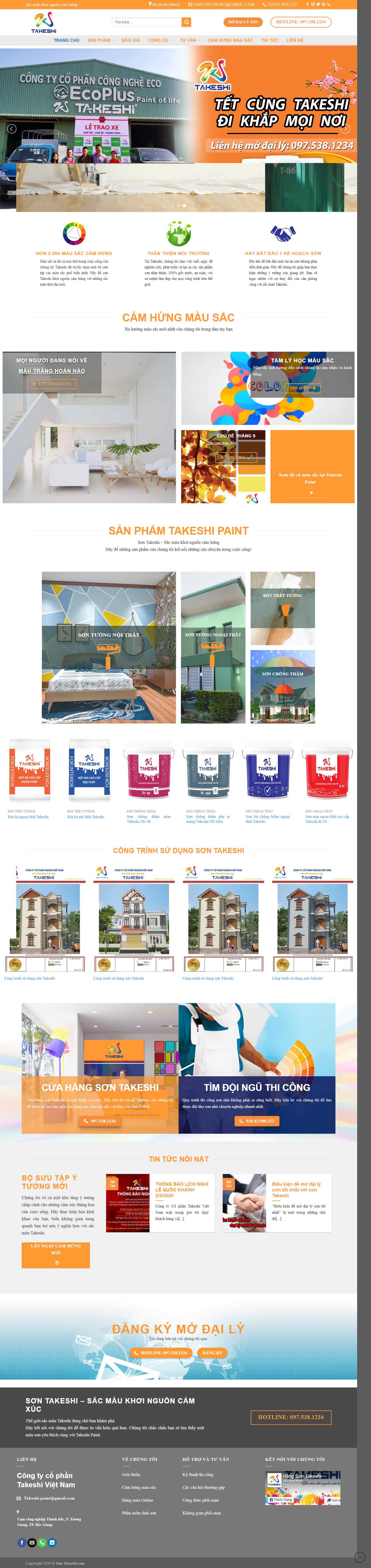 Thiết kế Website Web Bán Sơn - sontakeshicom