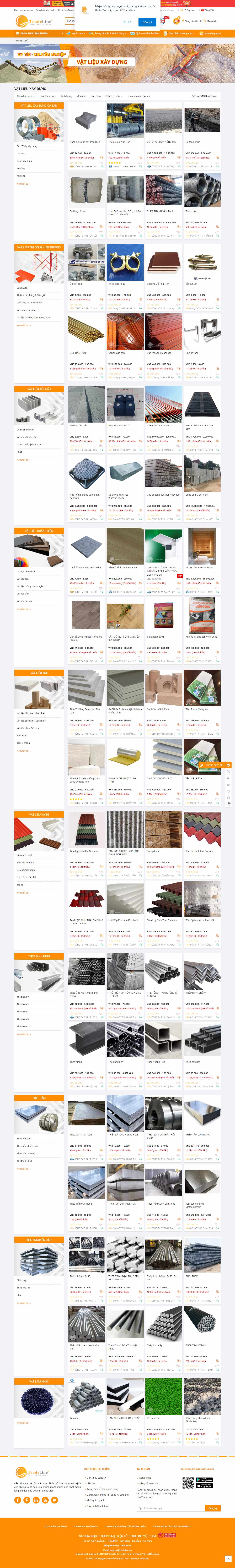 Thiết kế Website Web Nông Lâm Nghiệp - wwwtradelinevn