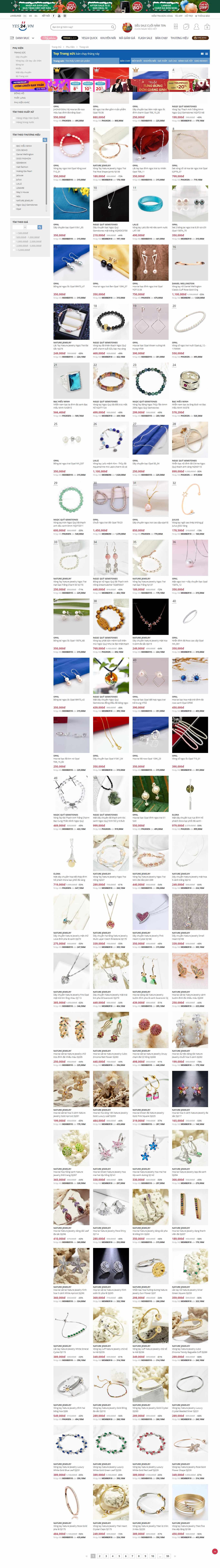 Thiết kế Website Web Đồ Trang Sức - wwwyes24vn