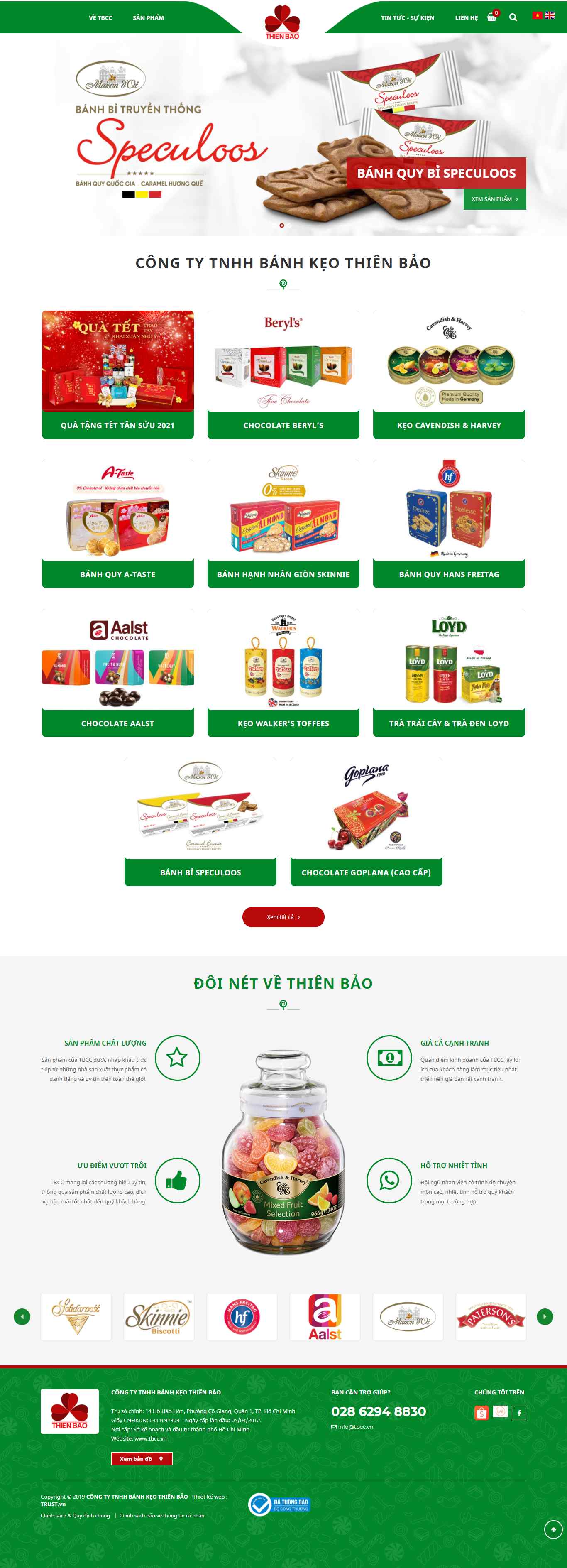 Thiết kế Website Web Bán Bánh Kẹo - tbccvn