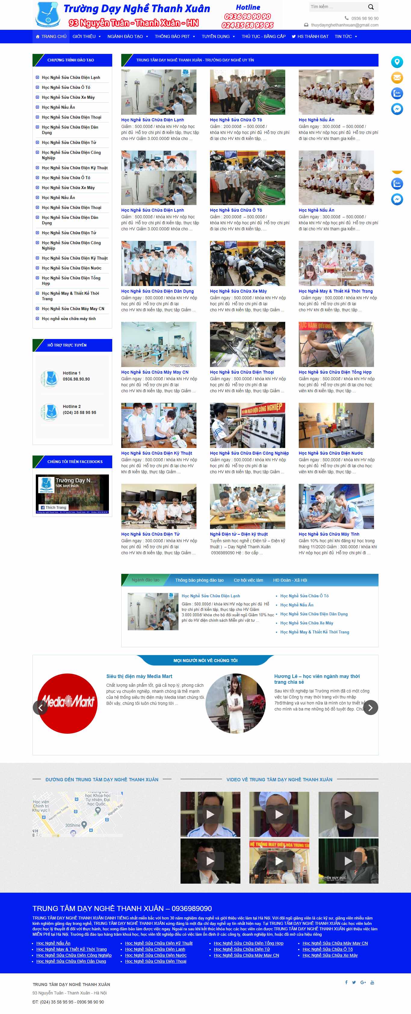 [meohaybotui] Thiết kế Website Web Dạy Nấu Ăn - truongdaotaonghethanhxuaneduvn