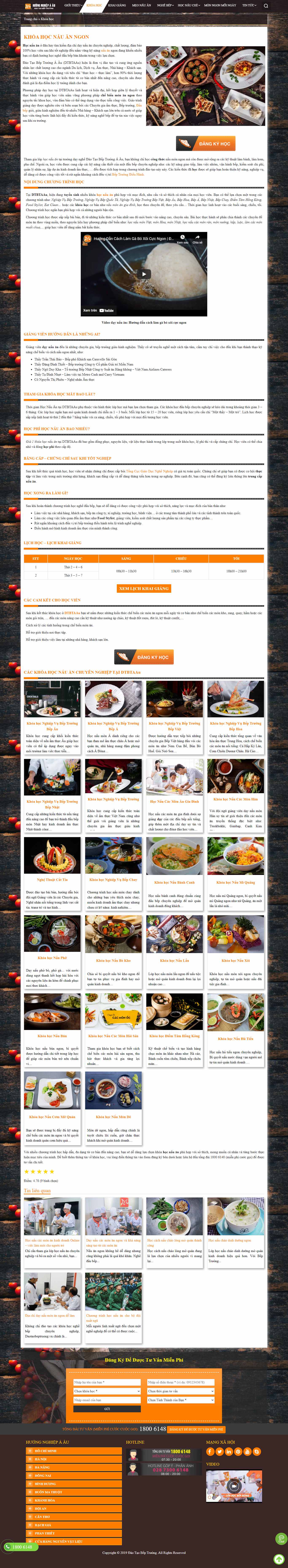 [meohaybotui] Thiết kế Website Web Dạy Nấu Ăn - daotaobeptruongvn