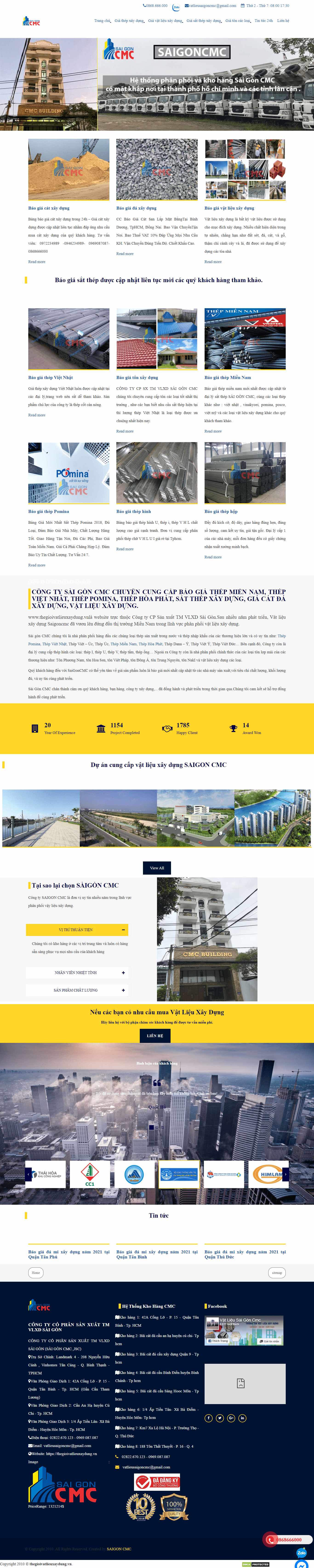 Thiết kế Website Web Vật Liệu Xây Dựng - thegioivatlieuxaydungvn