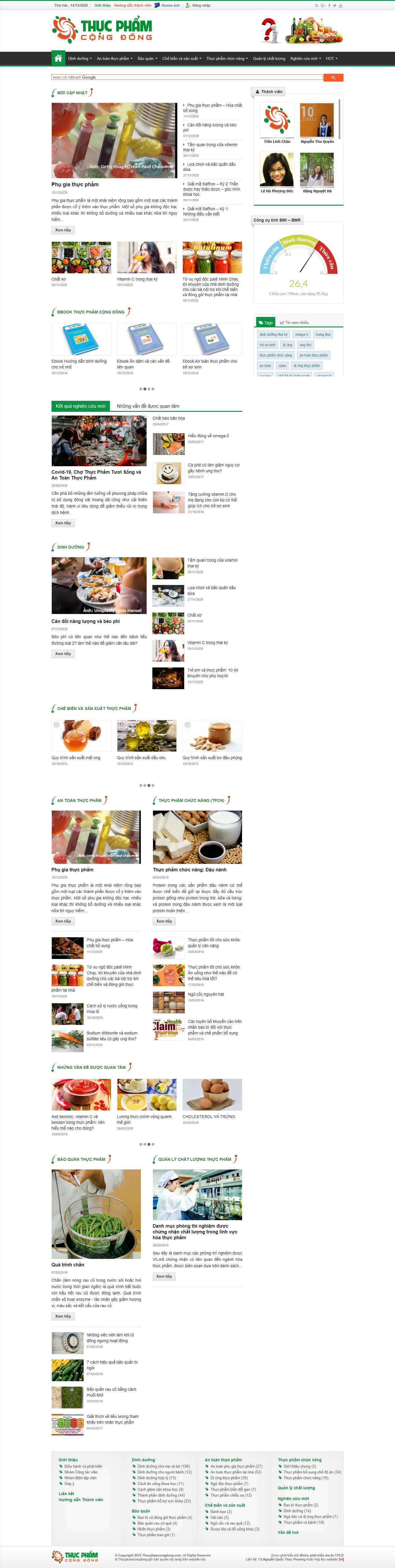 Thiết kế Website Web Thực Phẩm - thucphamcongdongvn