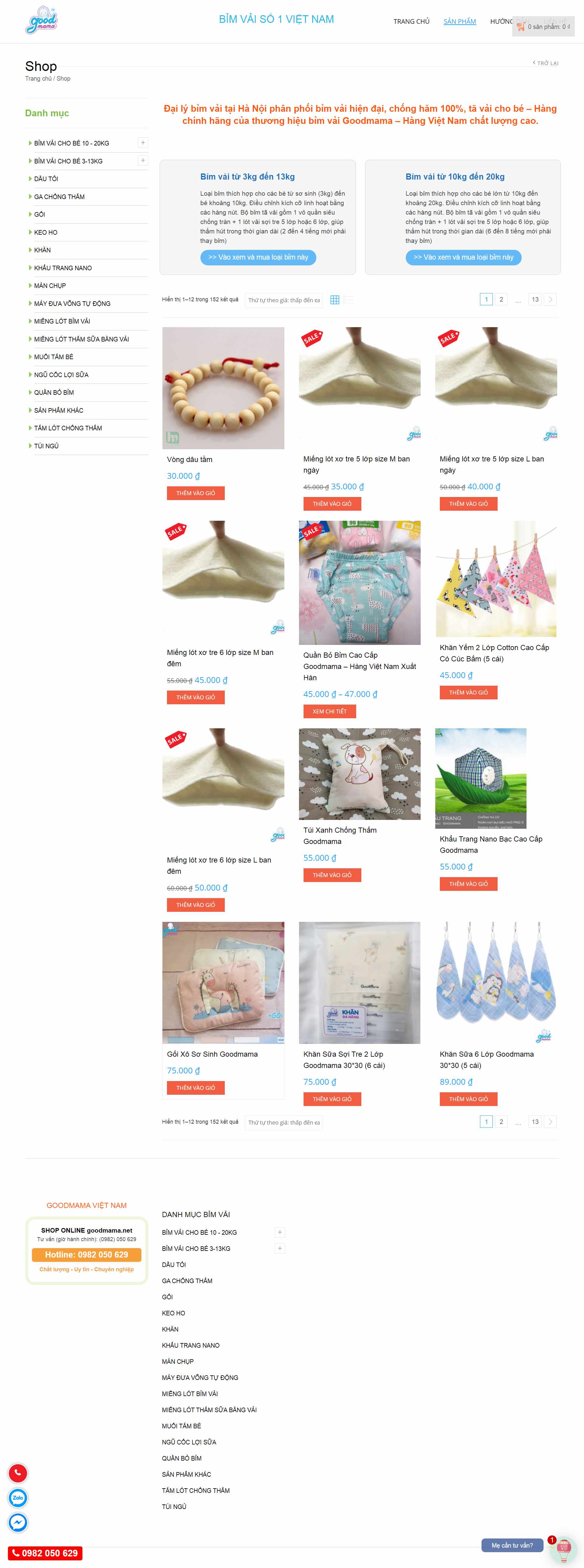 [huggies] Thiết kế Website Web Bỉm Tã Cho Em Bé - goodmamanet