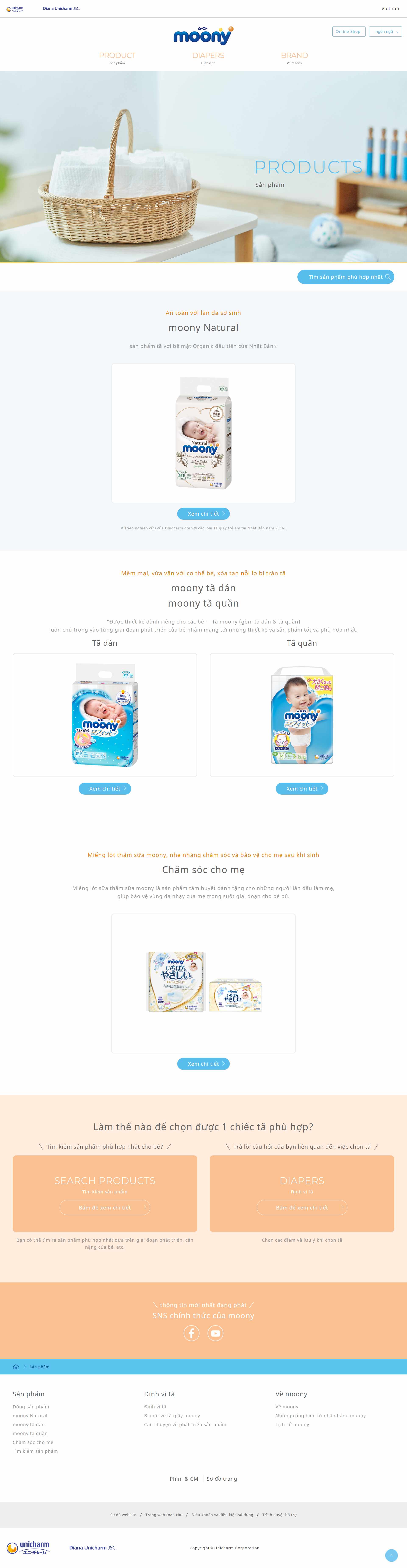 [huggies] Thiết kế Website Web Bỉm Tã Cho Em Bé - vnmoonycom