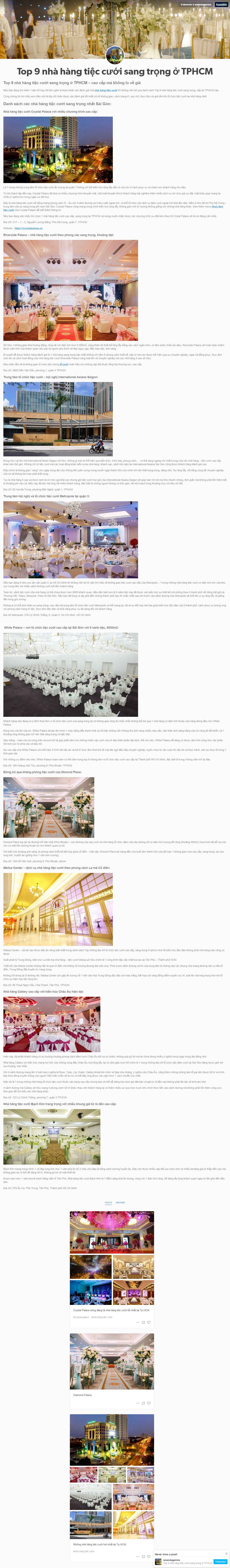 Thiết kế Website Web nhà hàng tiệc cưới - amandageninetumblrcom