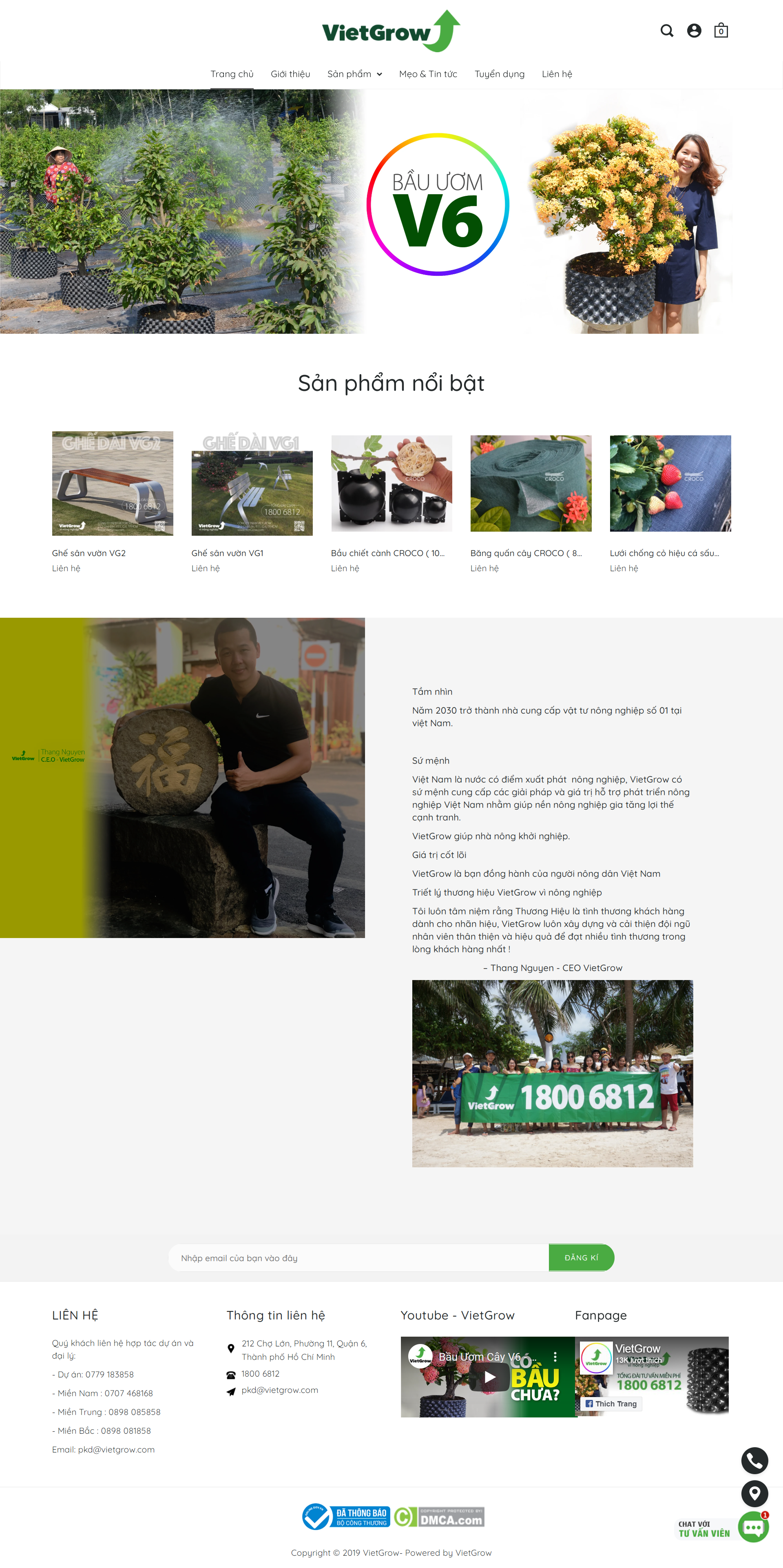 [thegioicaygiong] Thiết kế Website Web Giống Cây Trồng - vietgrowcom