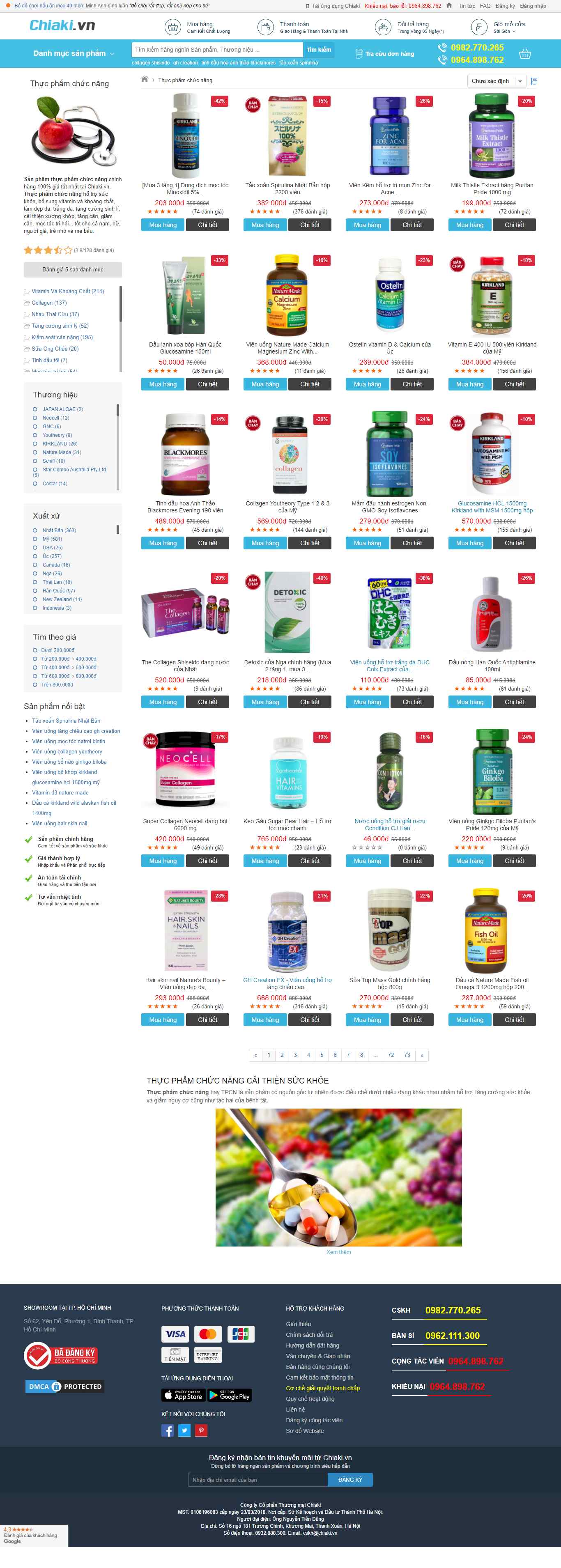 [myphamhana] Thiết kế Website Web thực phẩm chức năng - chiakivn