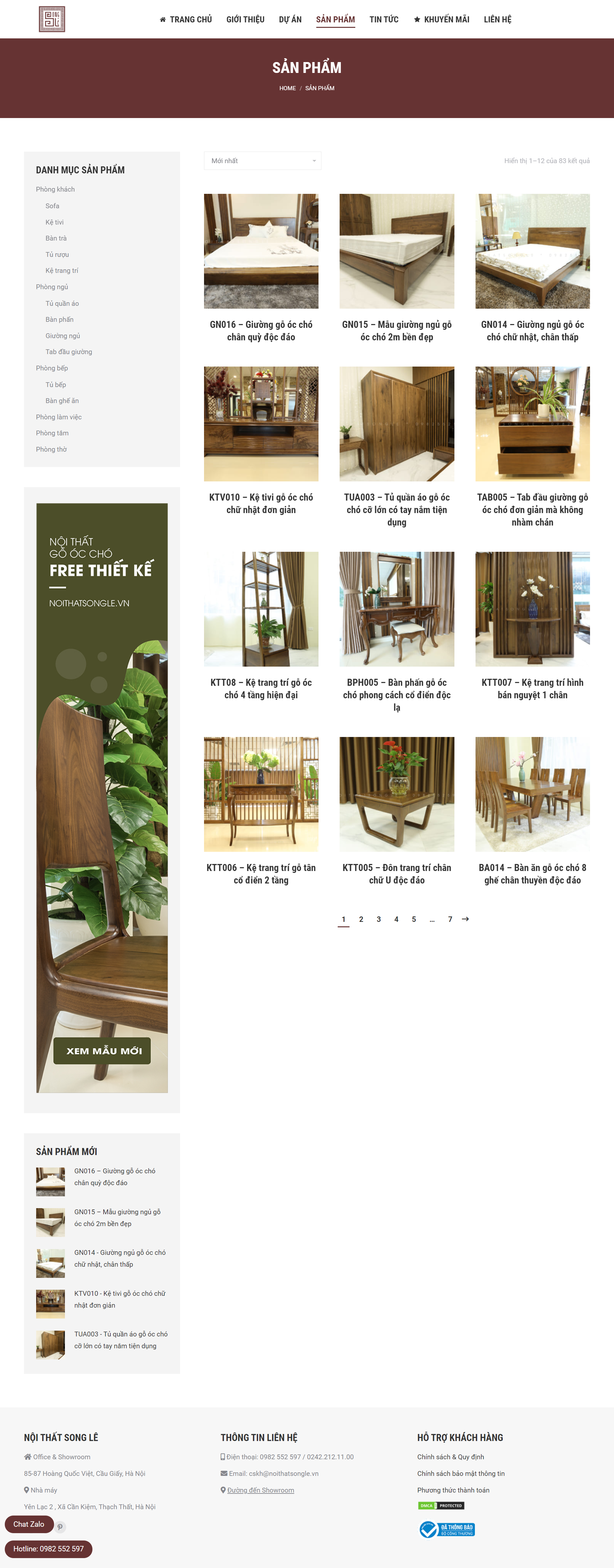 Thiết kế Website Web Đẹp - noithatsonglevn