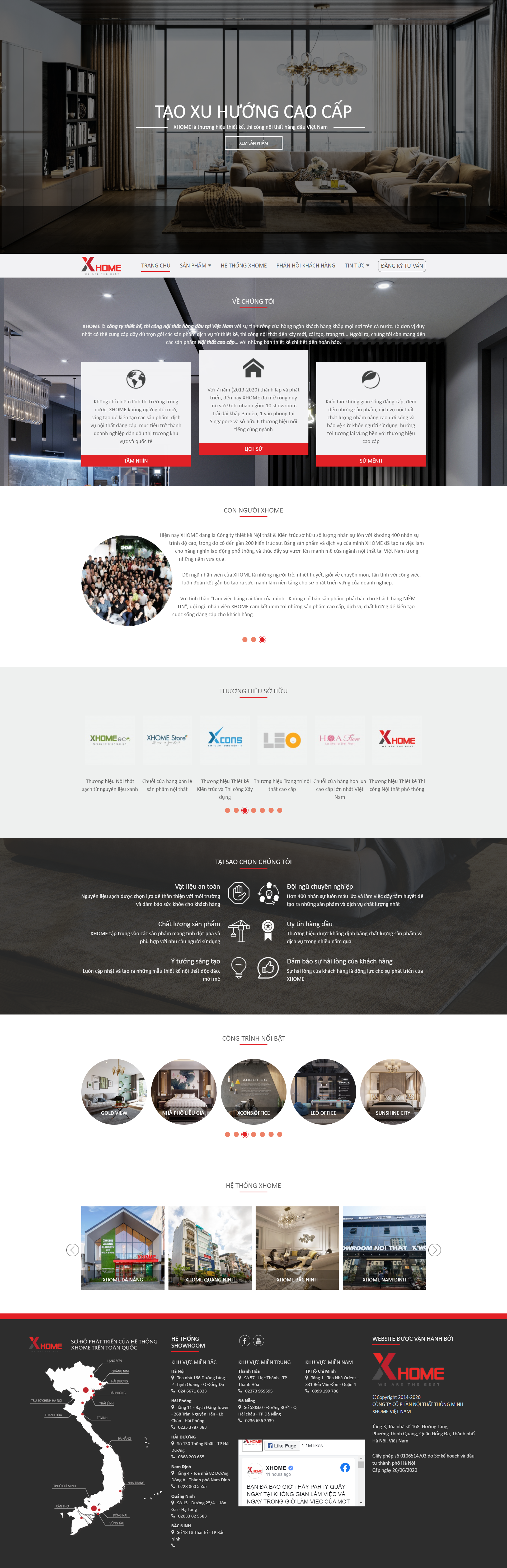 Thiết kế Website Web Đẹp - xhomecomvn