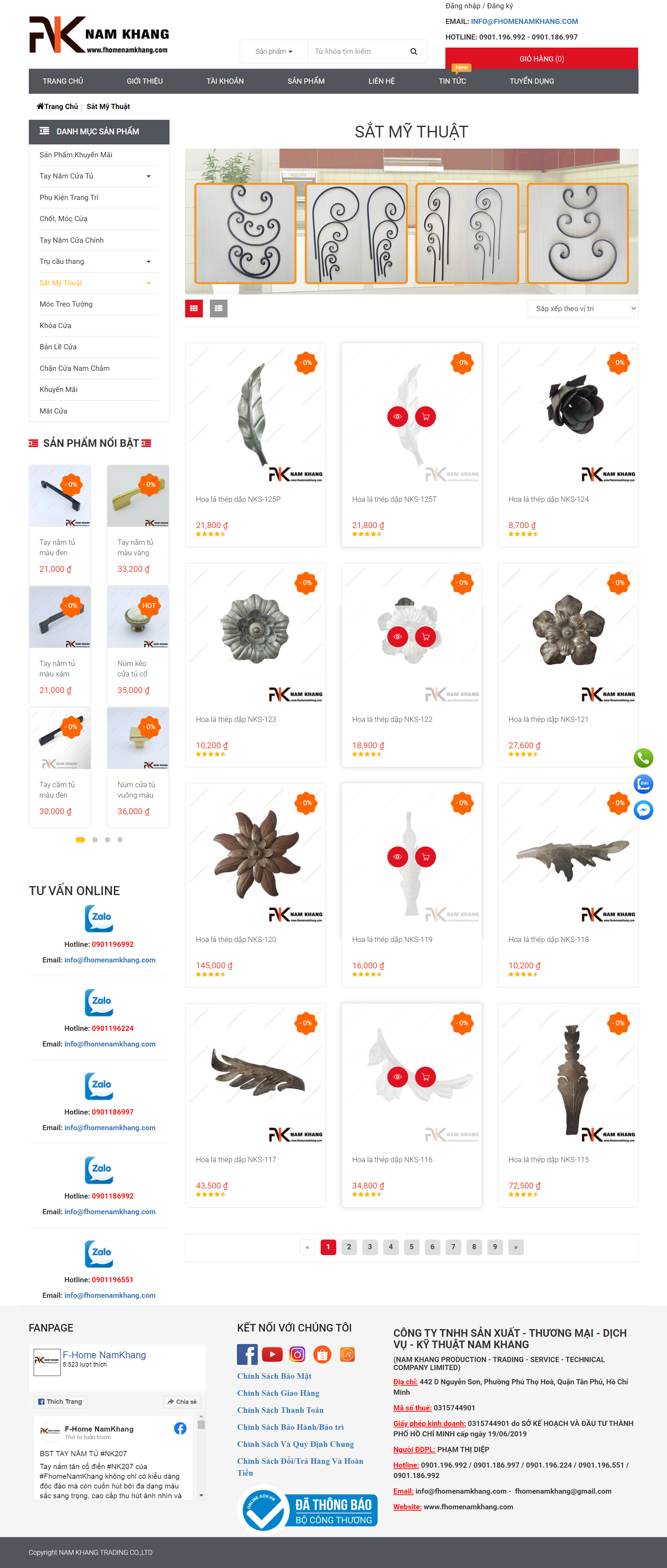 [teppiart] Thiết kế Website Web nghệ thuật mỹ thuật - fhomenamkhangcom