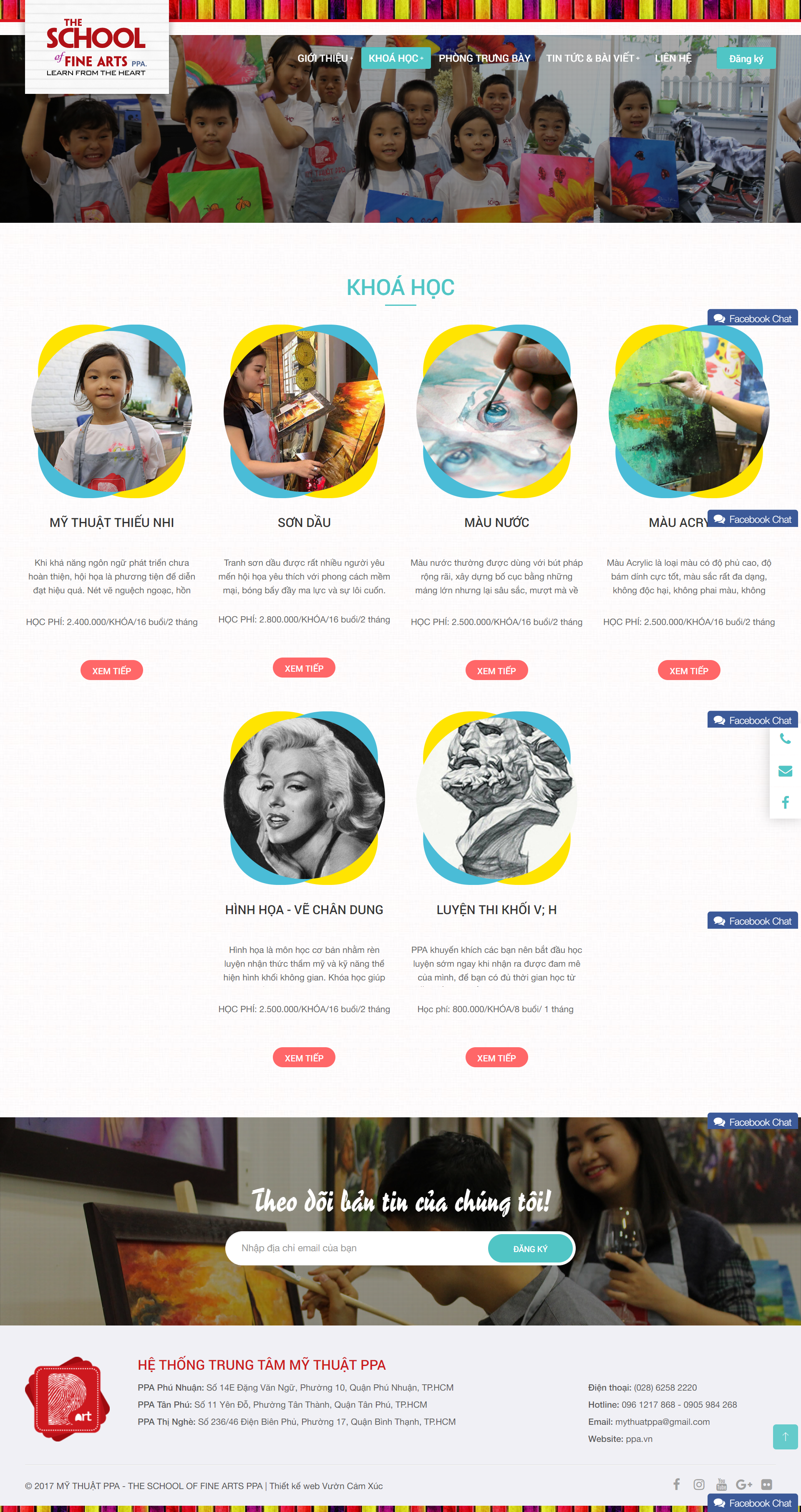 [teppiart] Thiết kế Website Web nghệ thuật mỹ thuật - ppavn