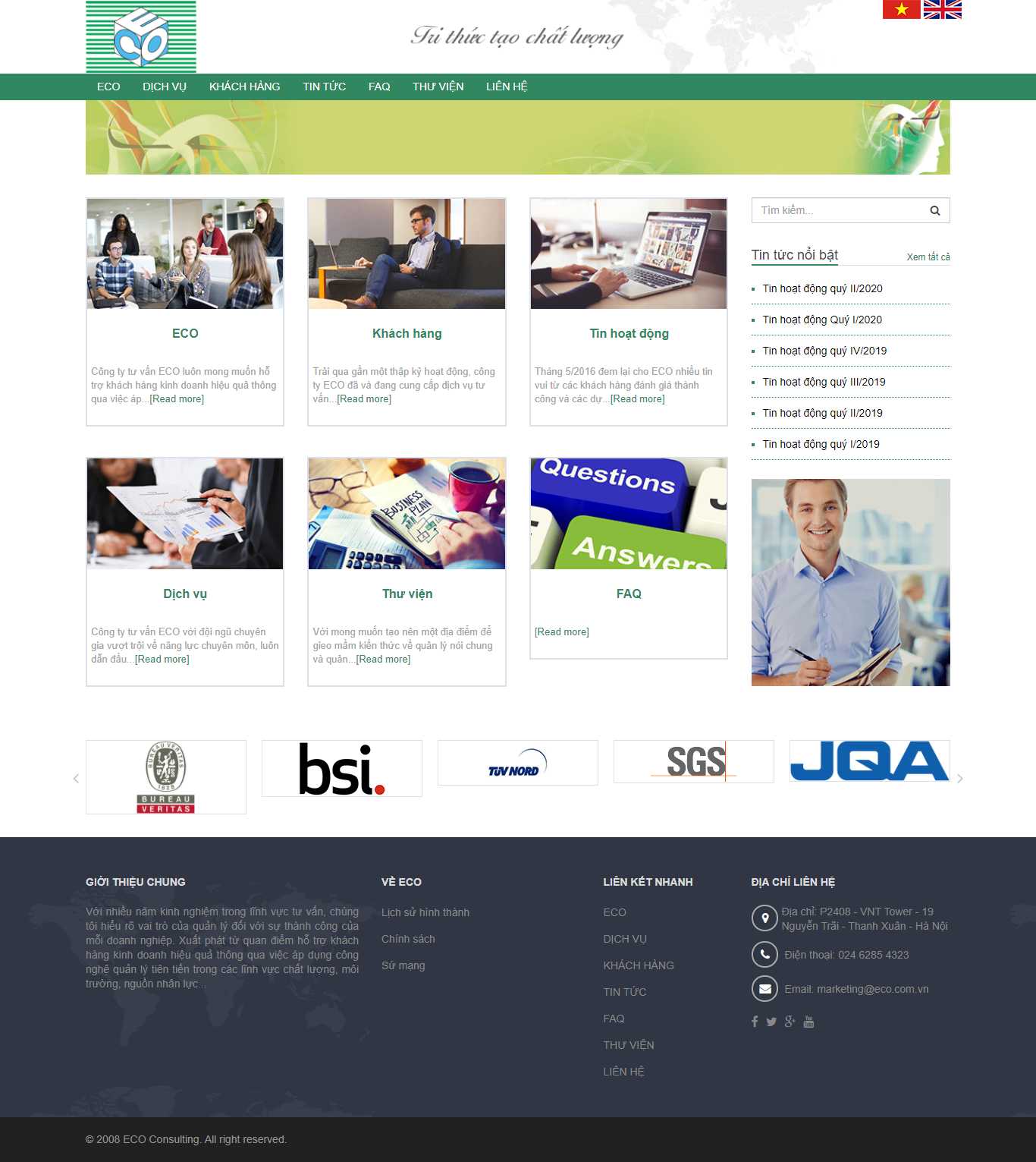 Thiết kế Website Web tư vấn - ecocomvn