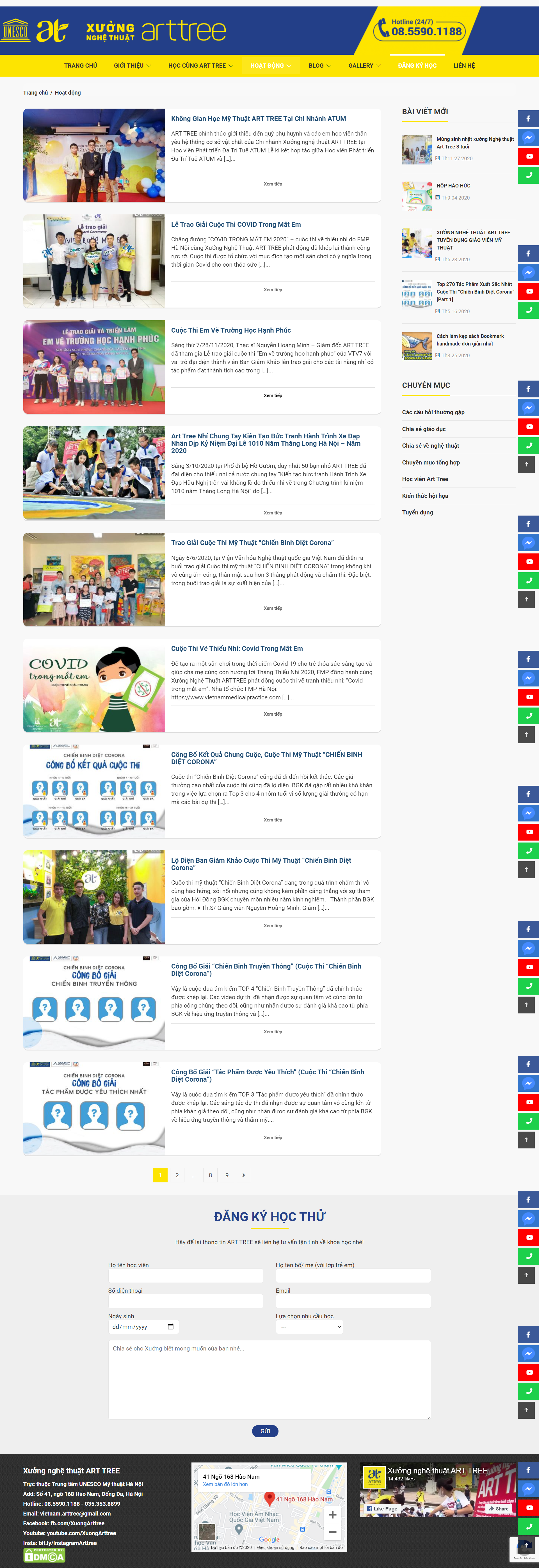 [teppiart] Thiết kế Website Web nghệ thuật mỹ thuật - arttreevn