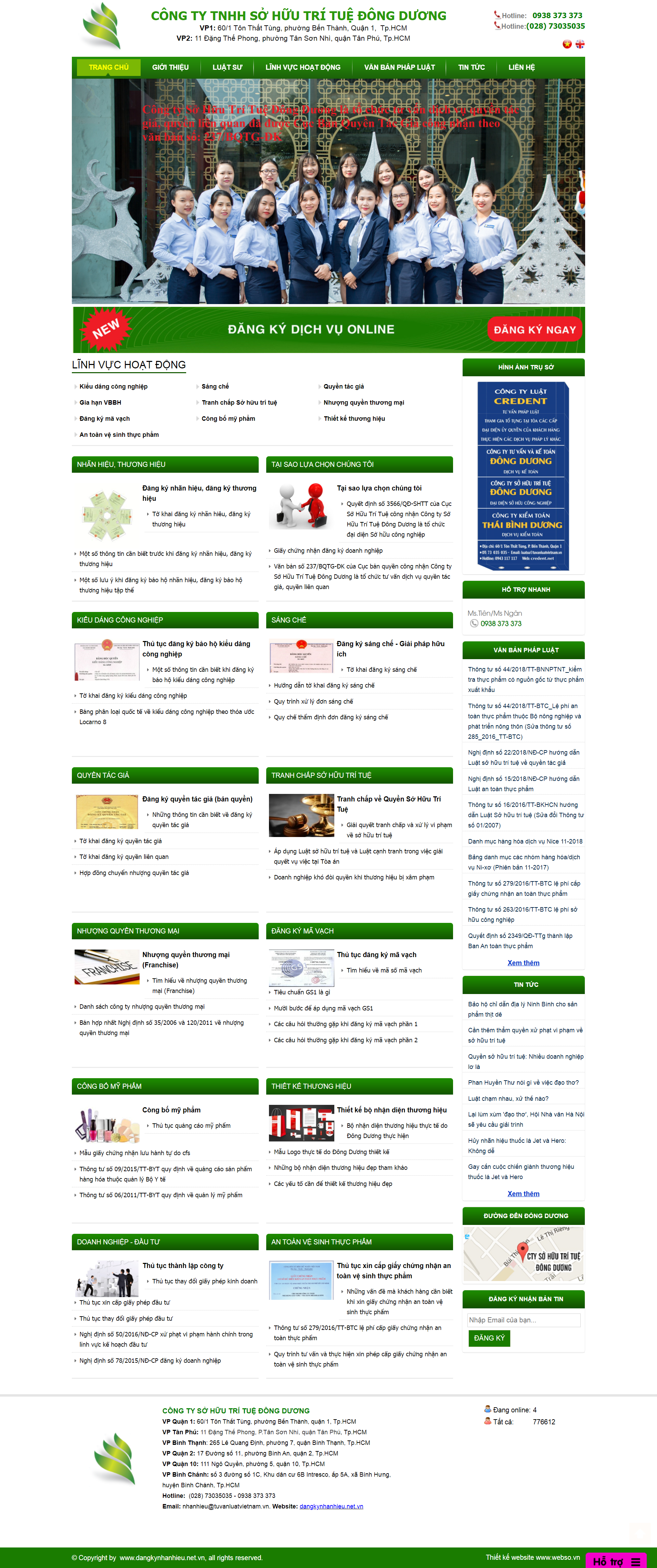 Thiết kế Website Web thương hiệu logo - dangkynhanhieunetvn