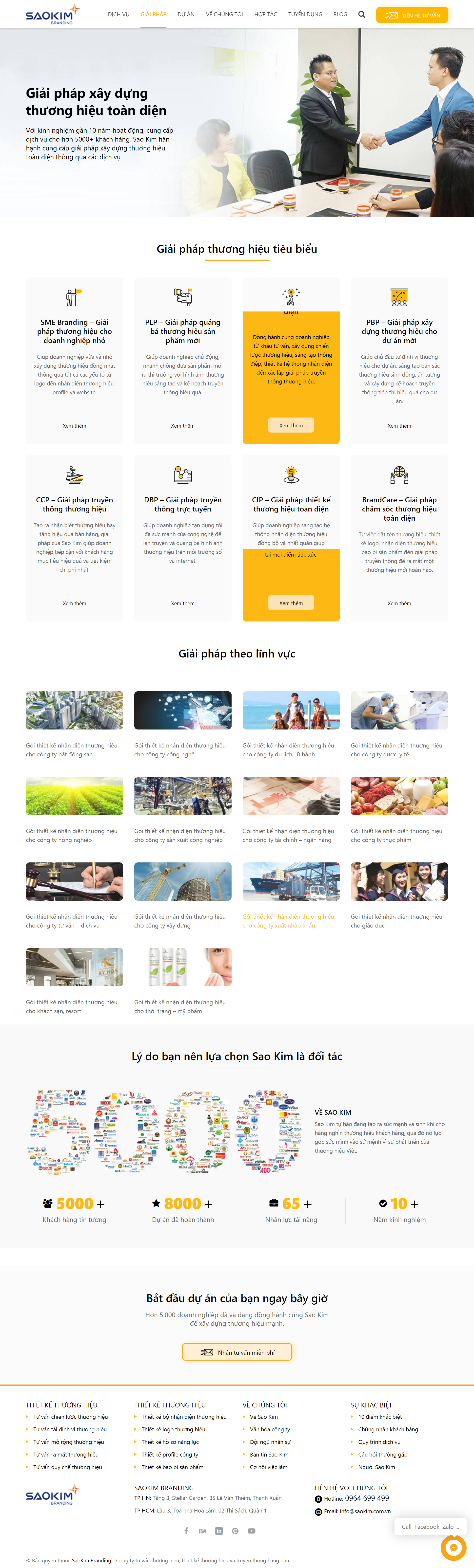Thiết kế Website Web thương hiệu logo - wwwsaokimcomvn