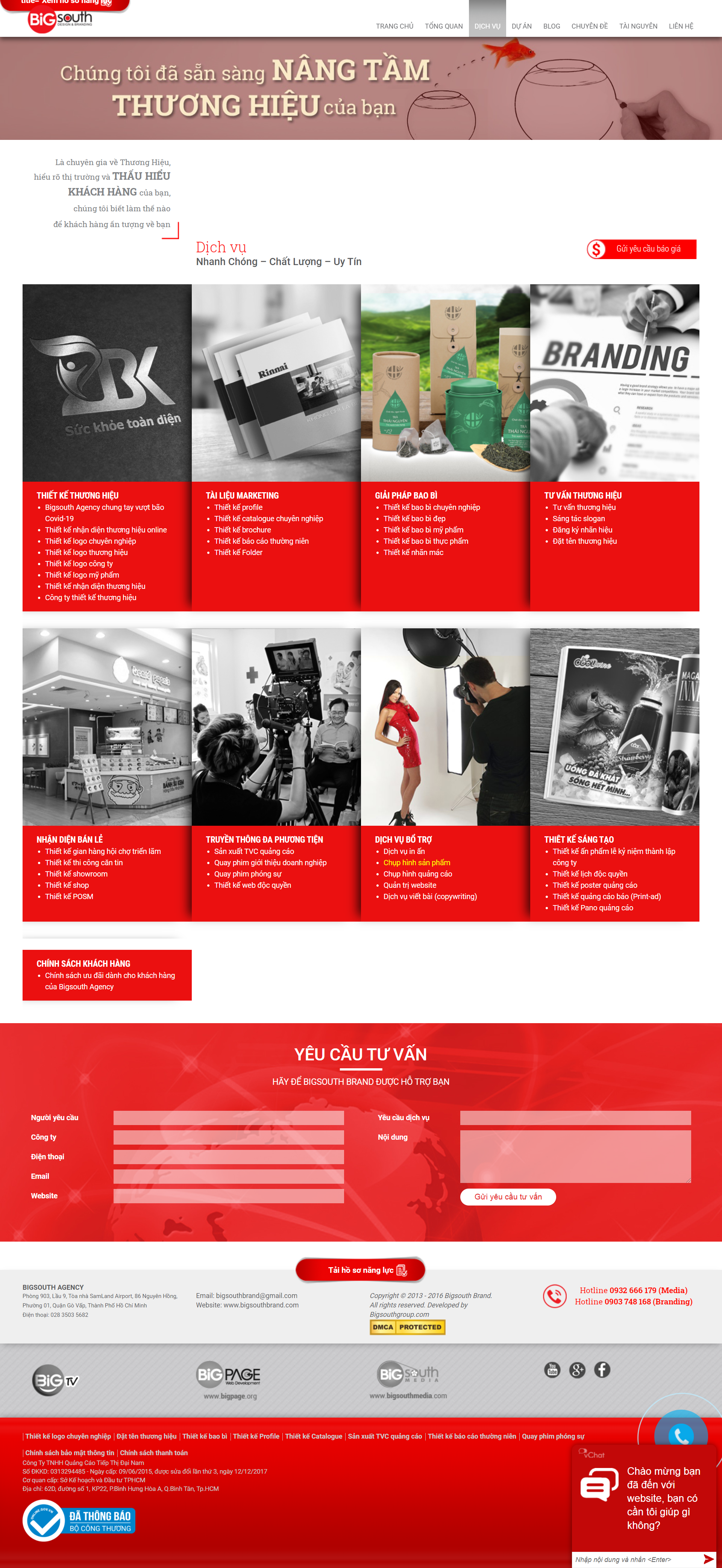 Thiết kế Website Web thương hiệu logo - bigsouthbrandcom