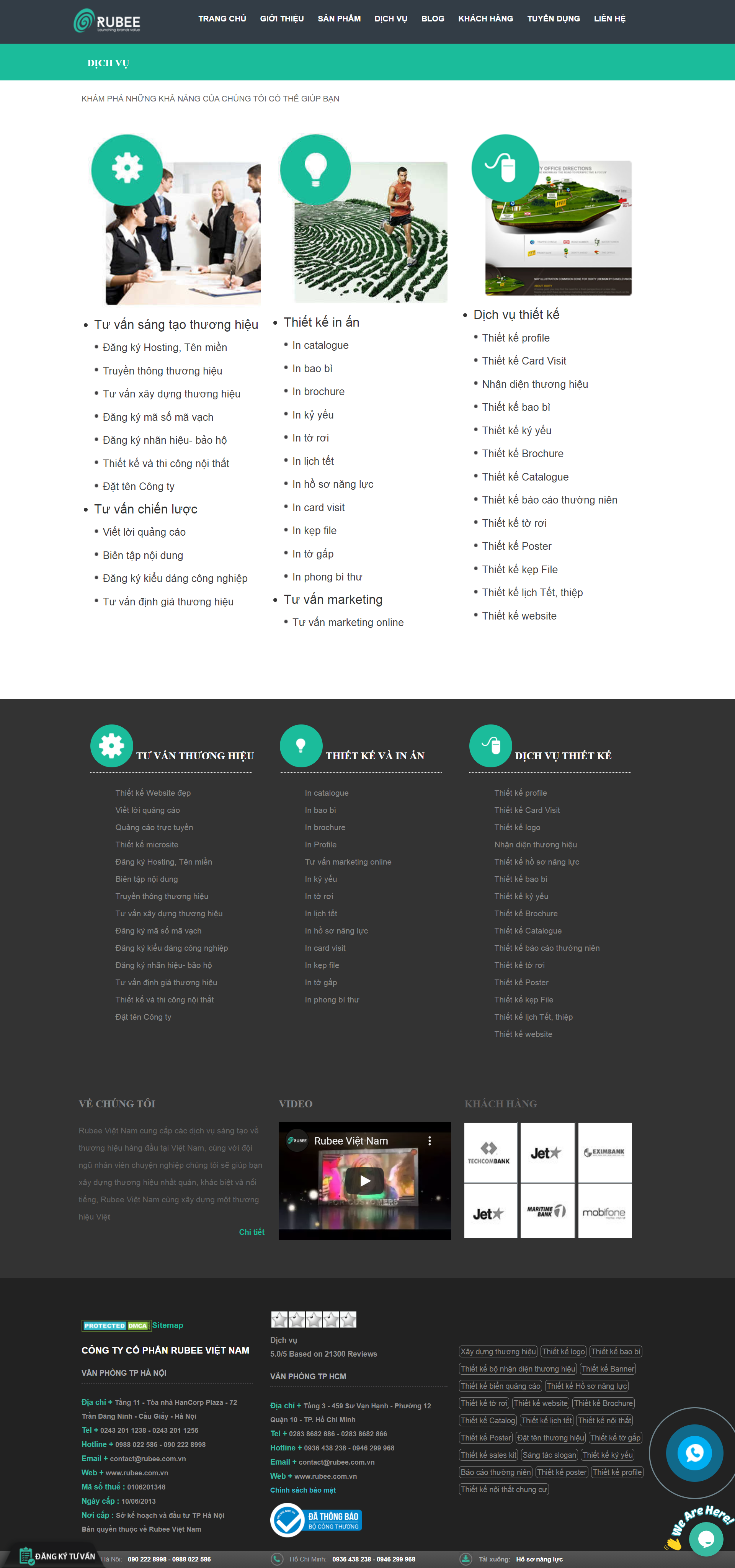 Thiết kế Website Web thương hiệu logo - rubeecomvn