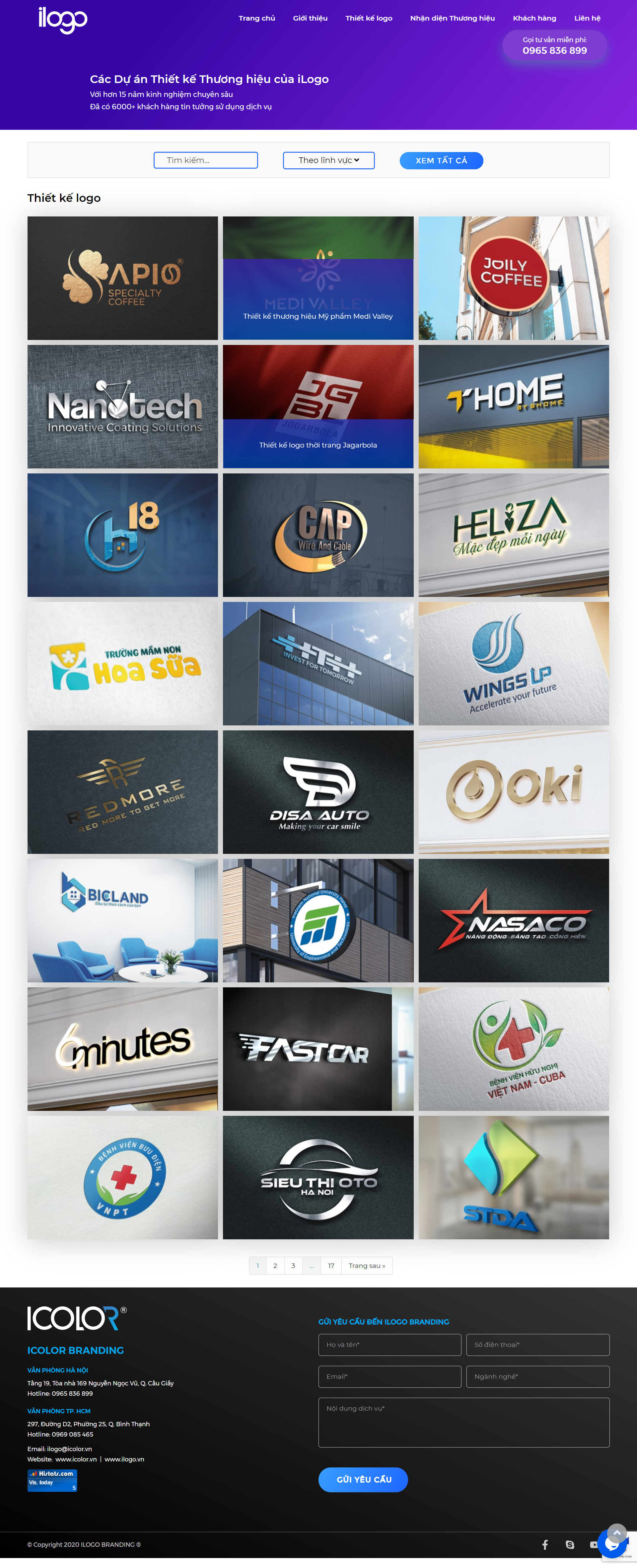 Thiết kế Website Web thương hiệu logo - ilogovn