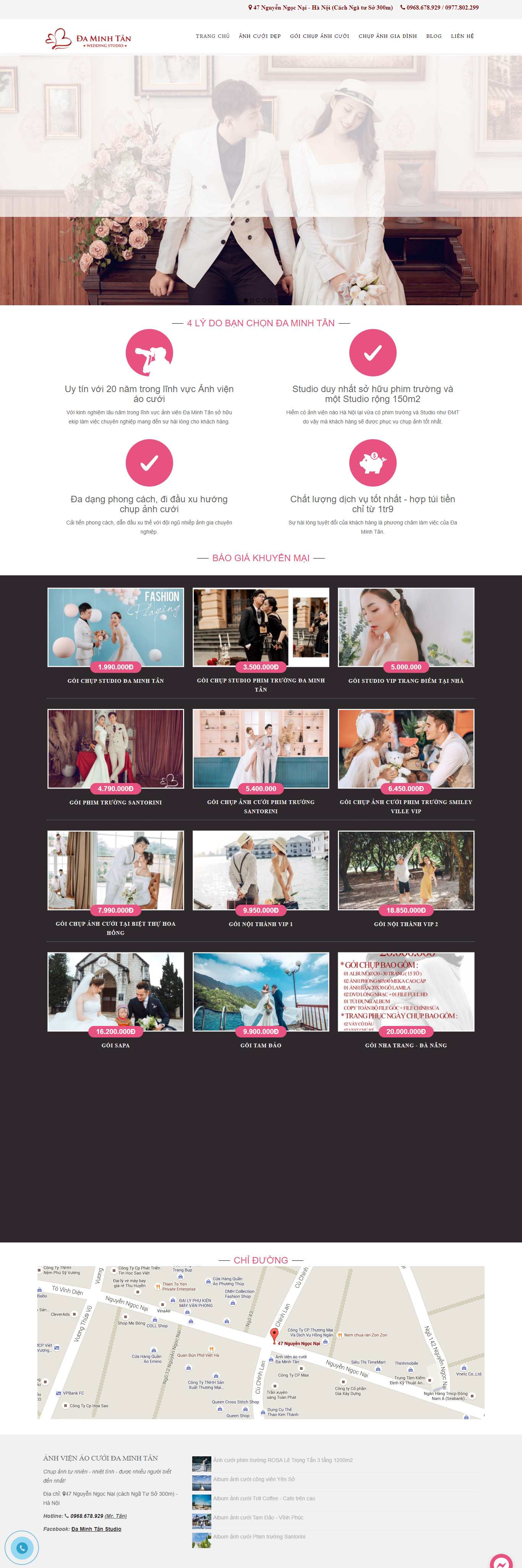 [loustudio] Thiết kế Website Web chụp ảnh cưới - daminhtancom