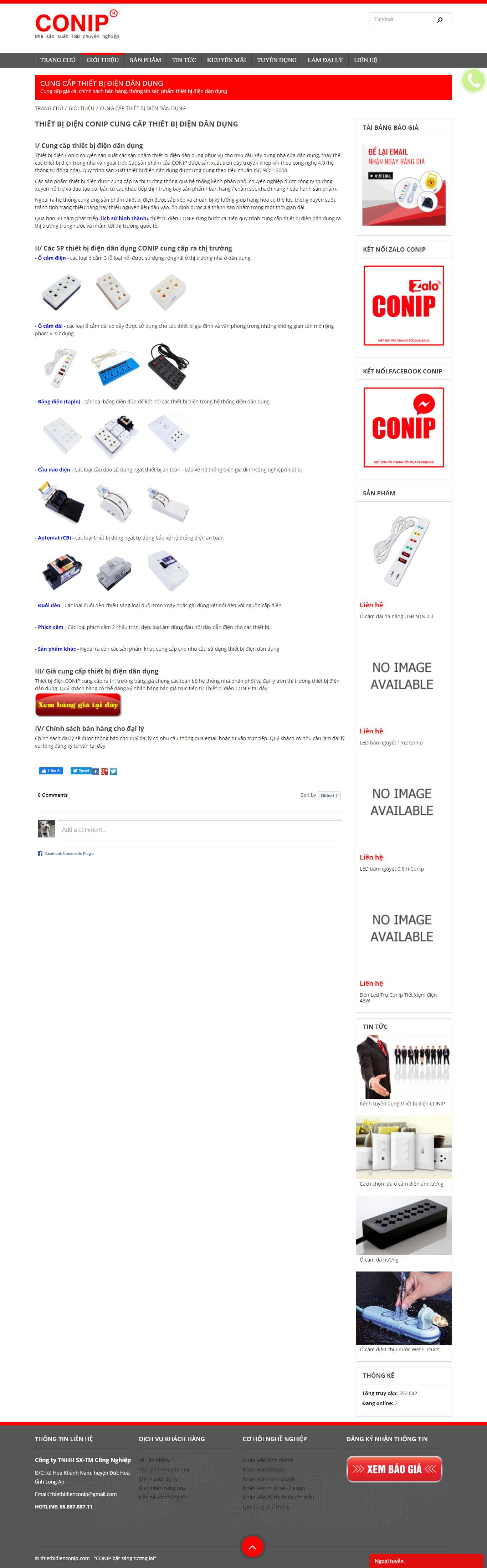 [thietbidiensino] Thiết kế Website Web điện dân dụng - thietbidienconipcom