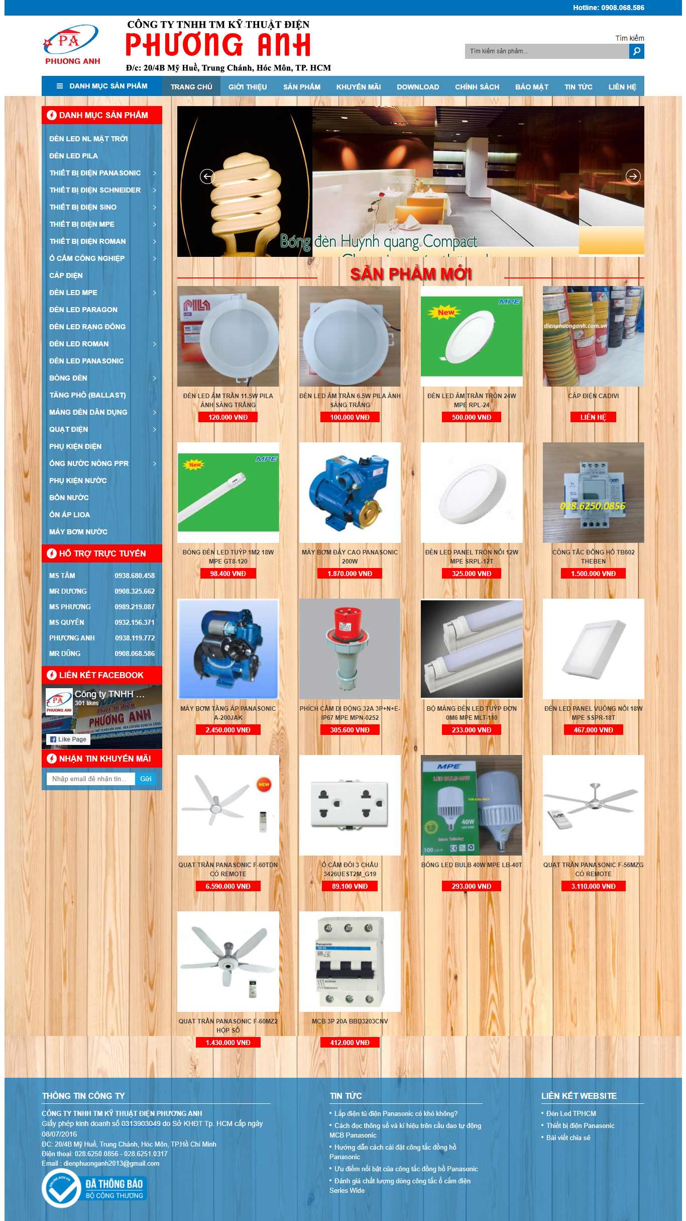 [thietbidiensino] Thiết kế Website Web điện dân dụng - dienphuonganhcomvn