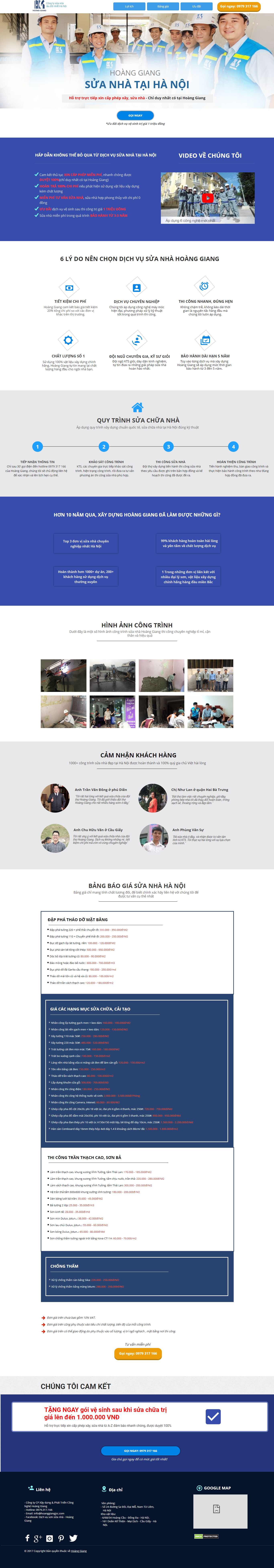 [giaxaynhamoi] Thiết kế Website Web sửa nhà trọn gói - xaydunghoanggiangcom