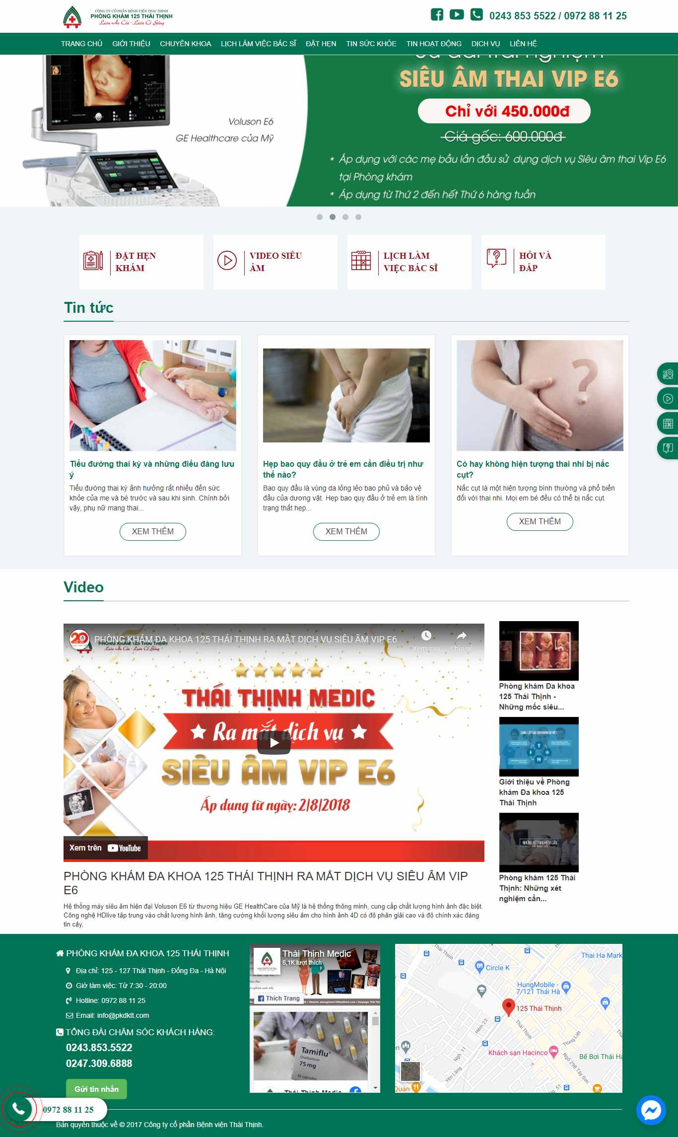 Thiết kế Website Web phòng khám - wwwthaithinhmediccom