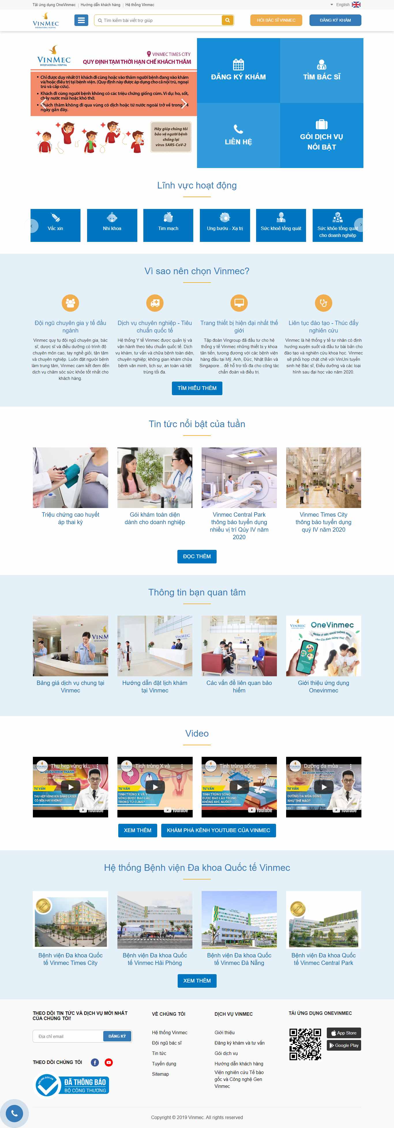 Thiết kế Website Web phòng khám - wwwvinmeccom