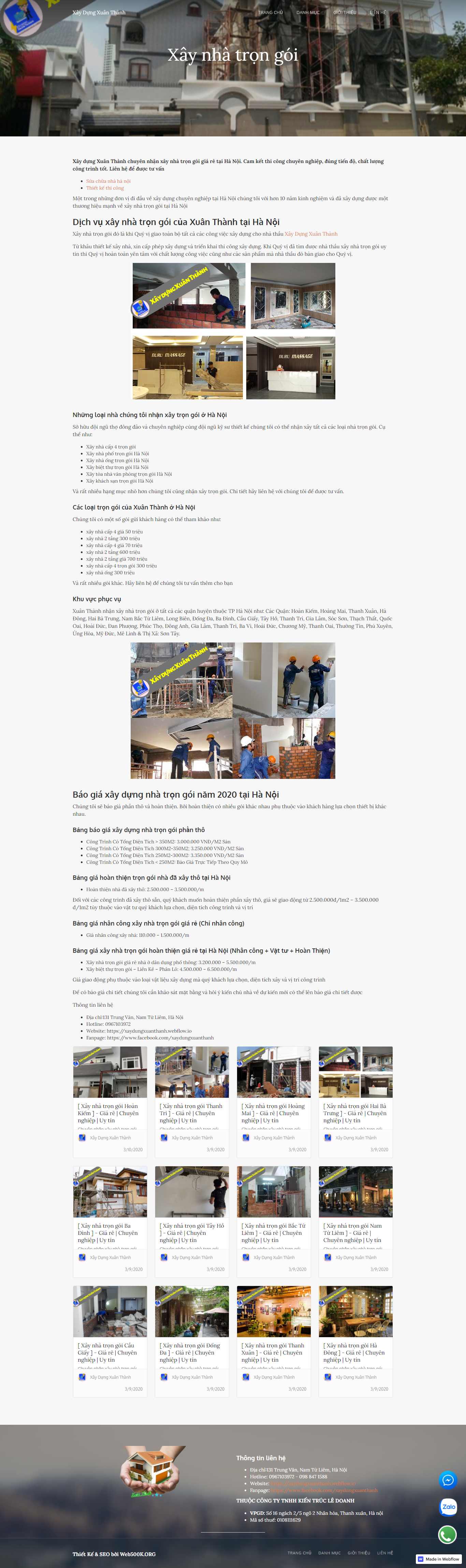 [giaxaynhamoi] Thiết kế Website Web sửa nhà trọn gói - xaydungxuanthanhwebflowio