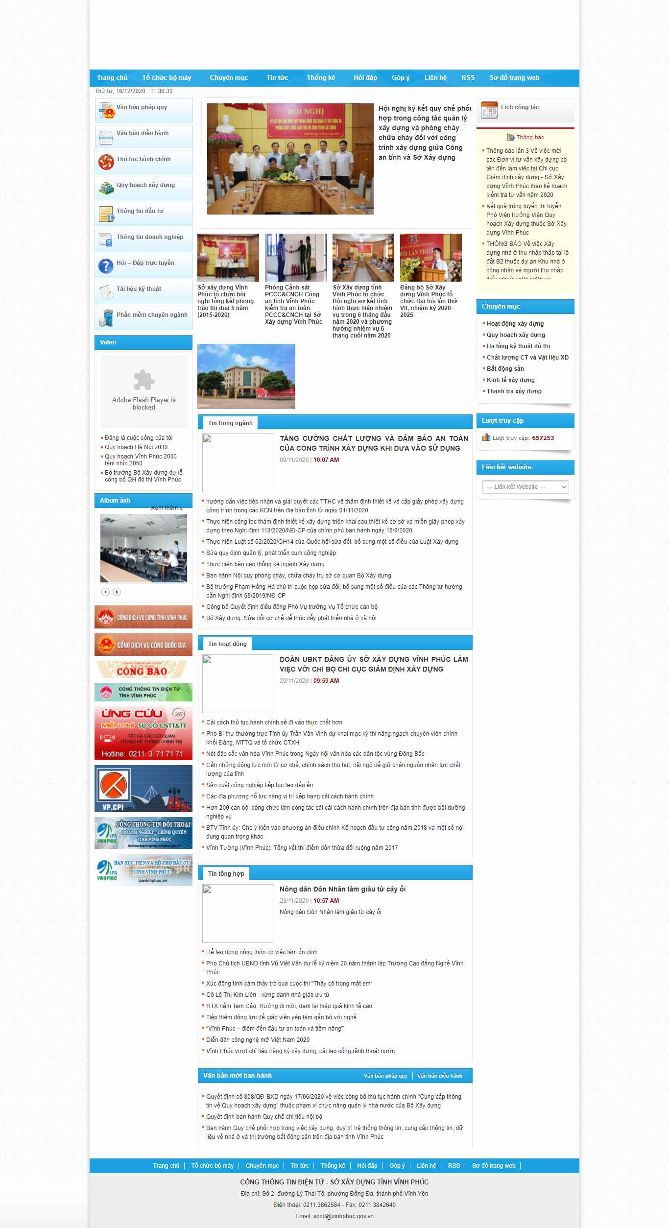 Thiết kế Website Web xây dựng - soxdvinhphucgovvn