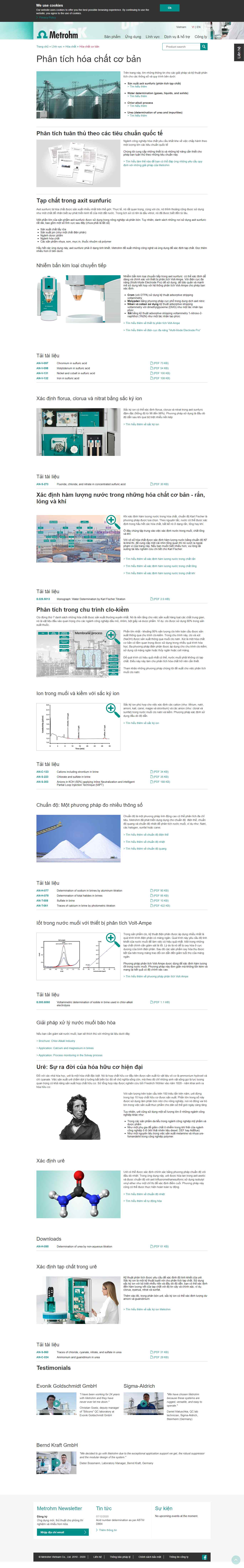 [vietchem] Thiết kế Website Web hóa chất - wwwmetrohmcom