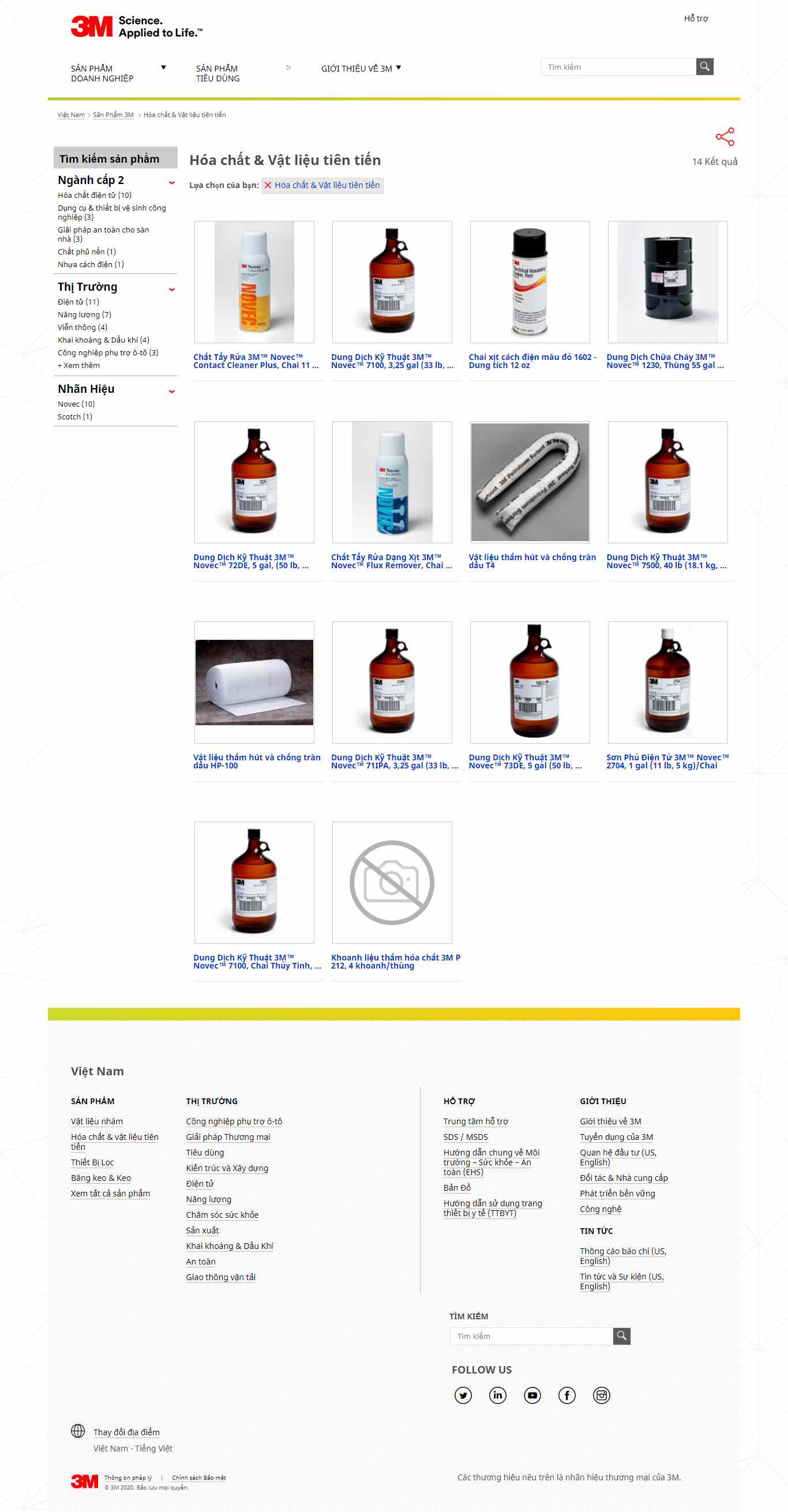 [vietchem] Thiết kế Website Web hóa chất - www3mcomvn
