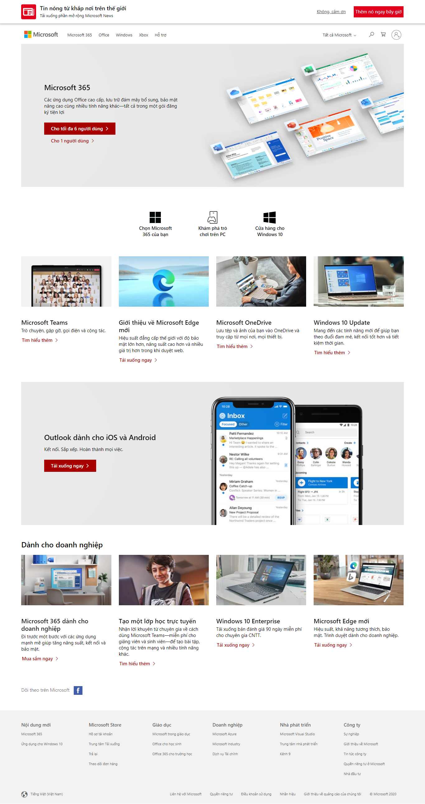 Thiết kế Website Web chuyên nghiệp - wwwmicrosoftcom