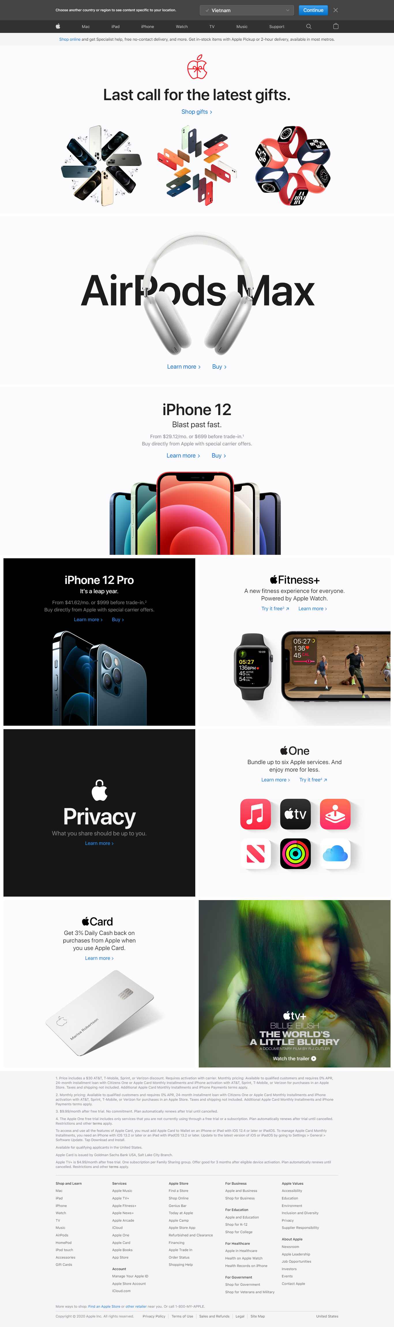 Thiết kế Website Web chuyên nghiệp - wwwapplecom