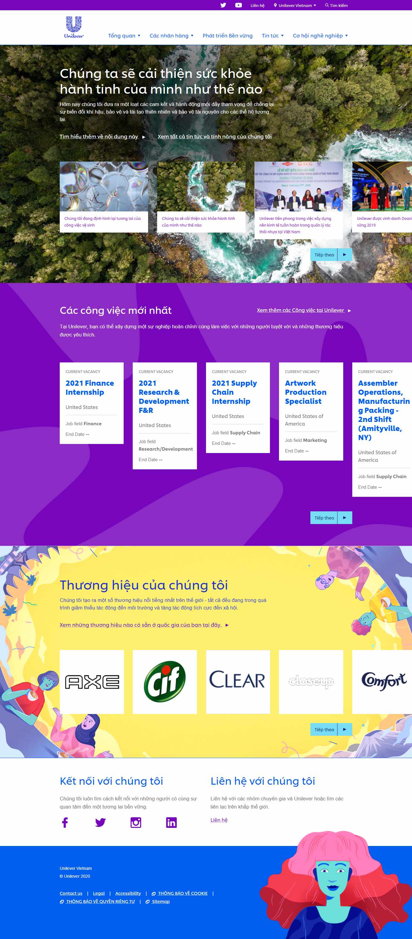 [hanoicert] Thiết kế Website Web công ty - wwwunilevercomvn