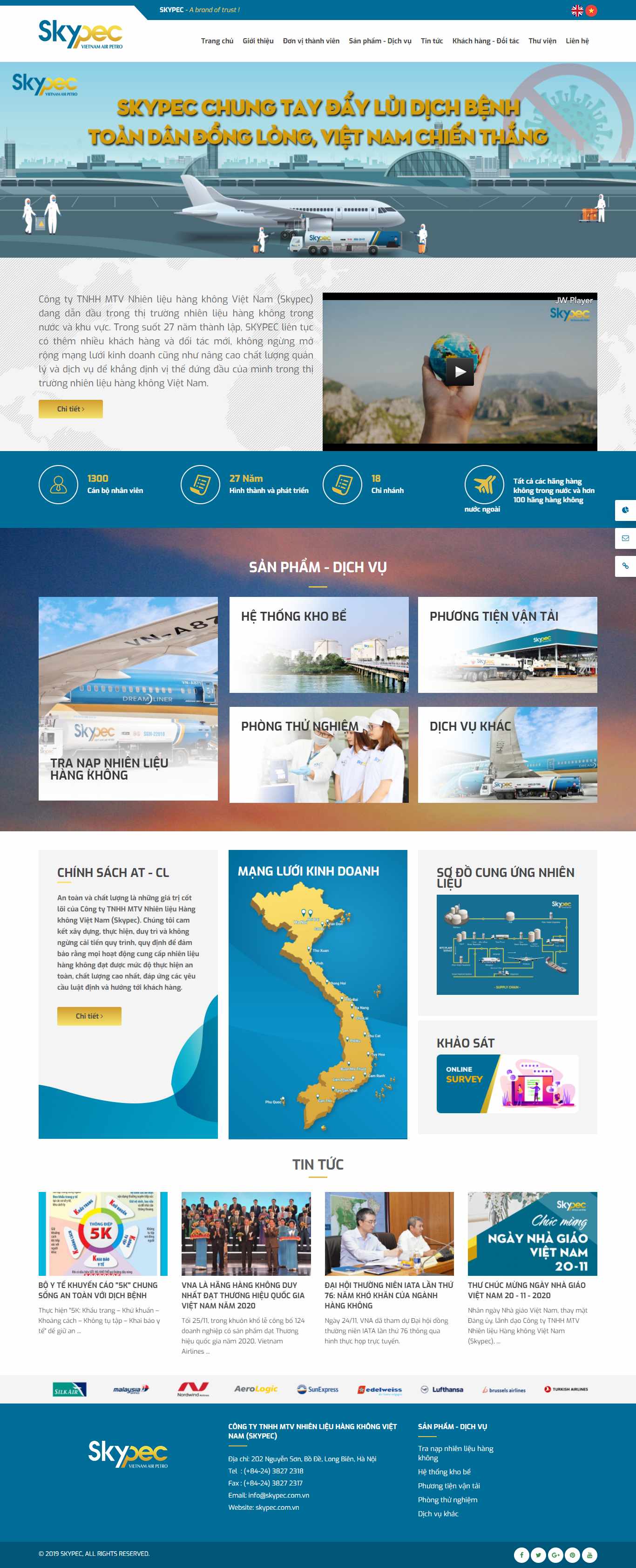 [hanoicert] Thiết kế Website Web công ty - skypeccomvn