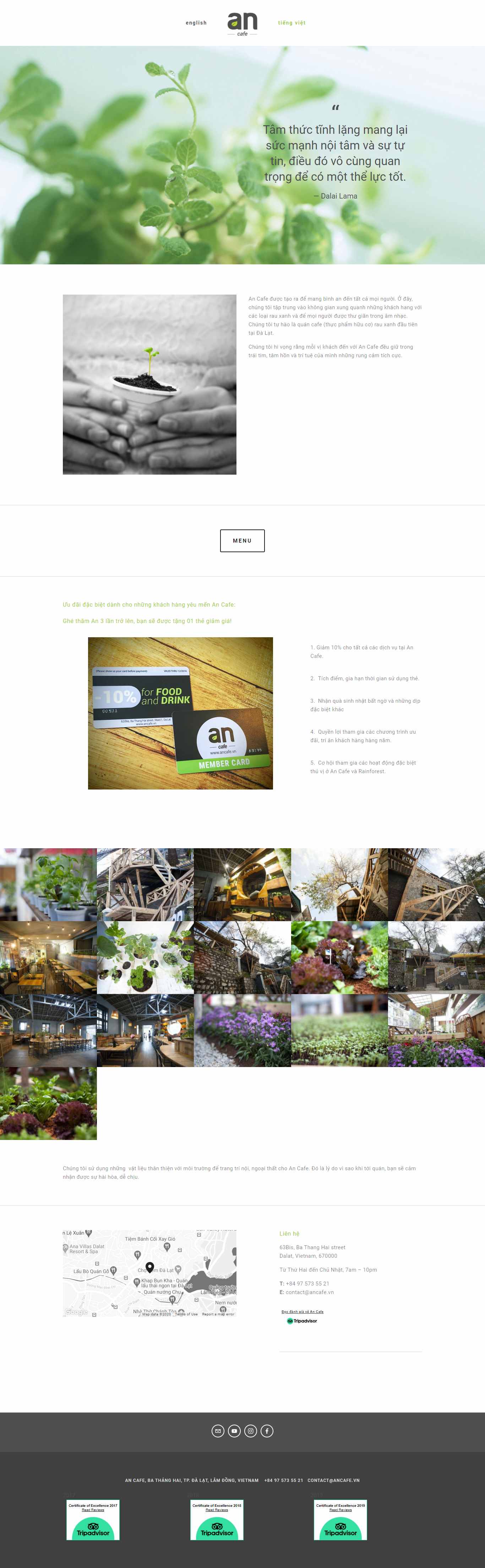 Thiết kế Website Web quán cafe - wwwancafevn