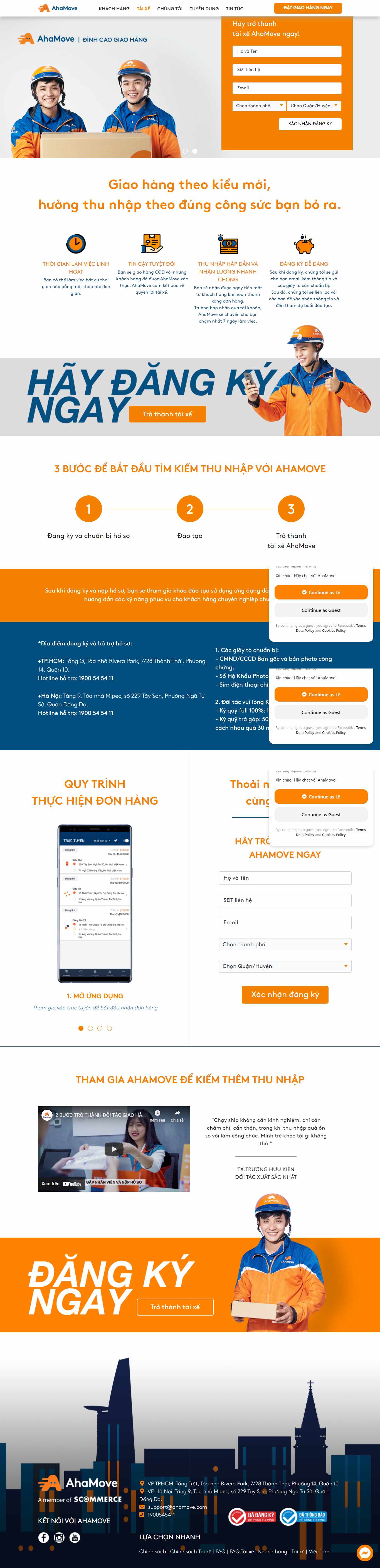 Thiết kế Website Web ship hàng - ahamovecom