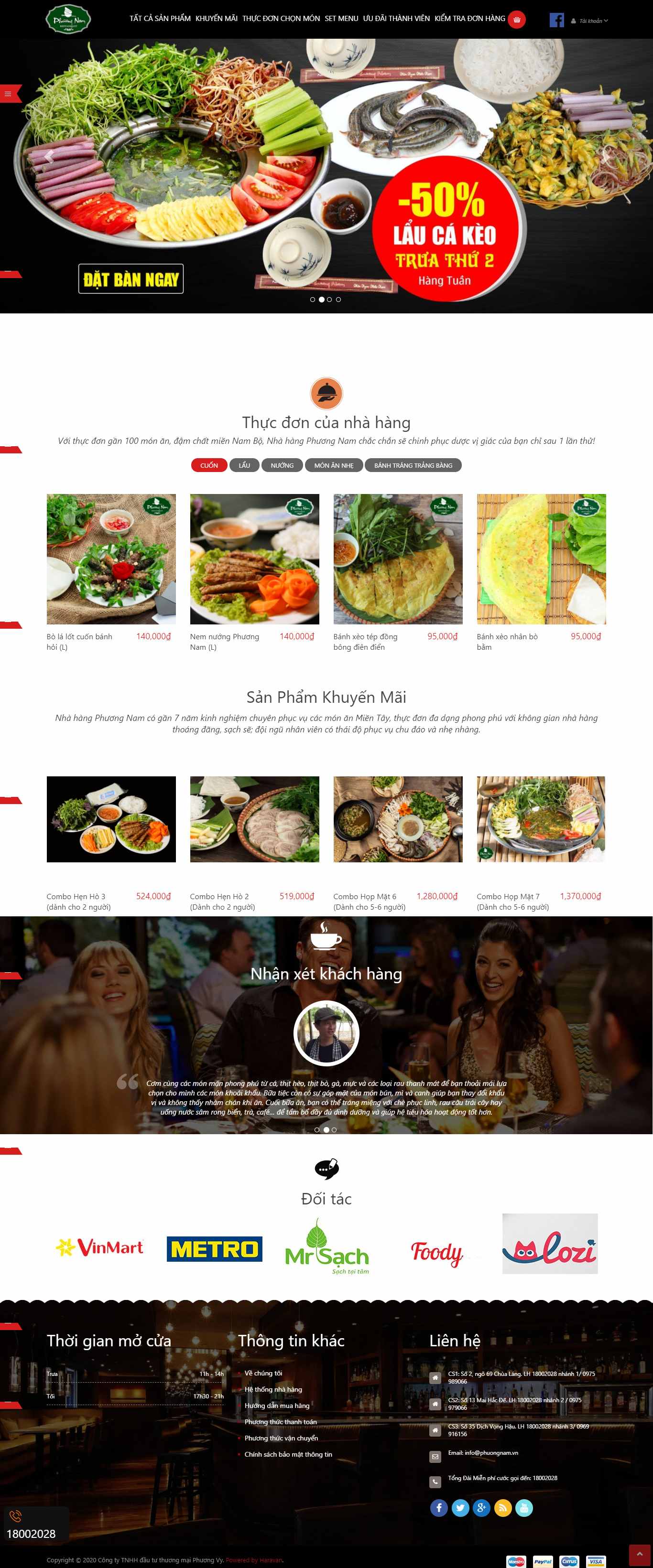 Thiết kế Website Web theo yêu cầu - nhahangphuongnamvn