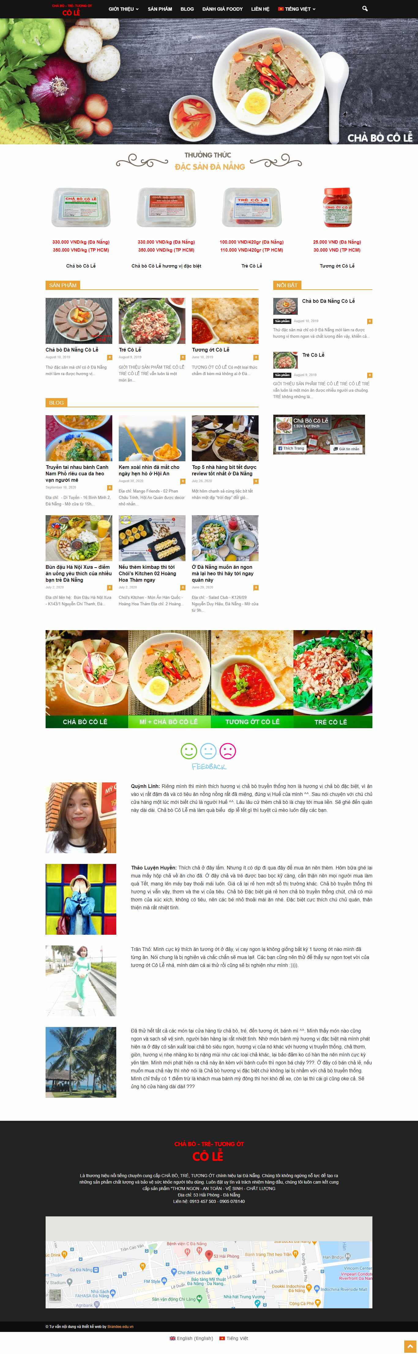 Thiết kế Website Web bán chè - chabocolecom