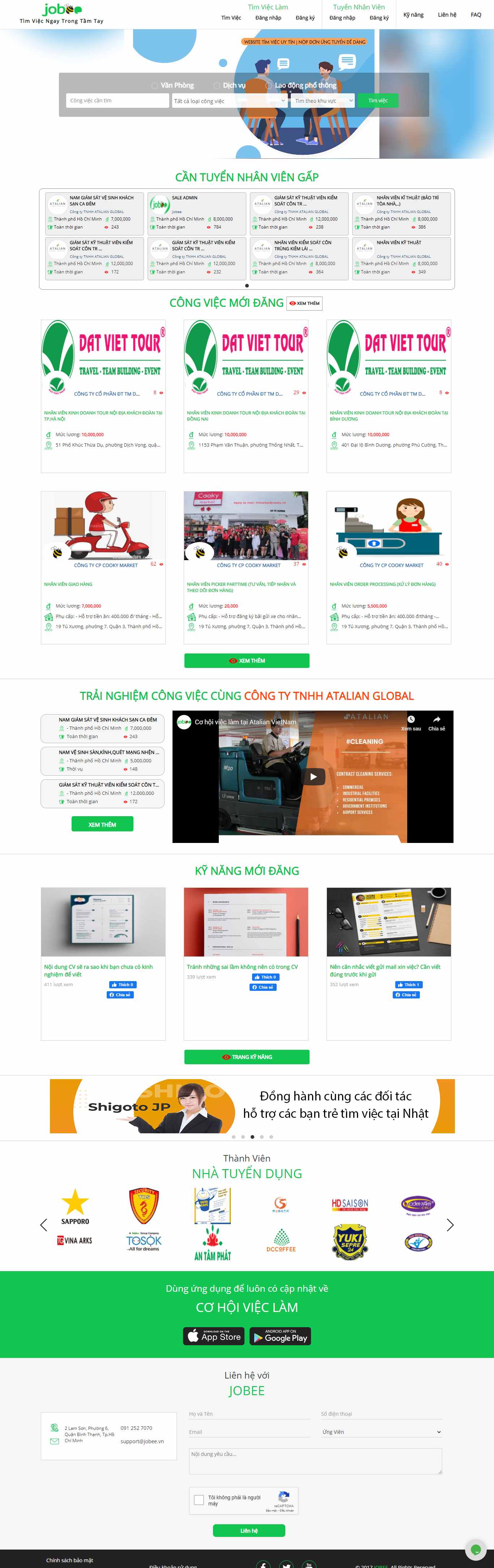 Thiết kế Website Web việc làm - jobeevn