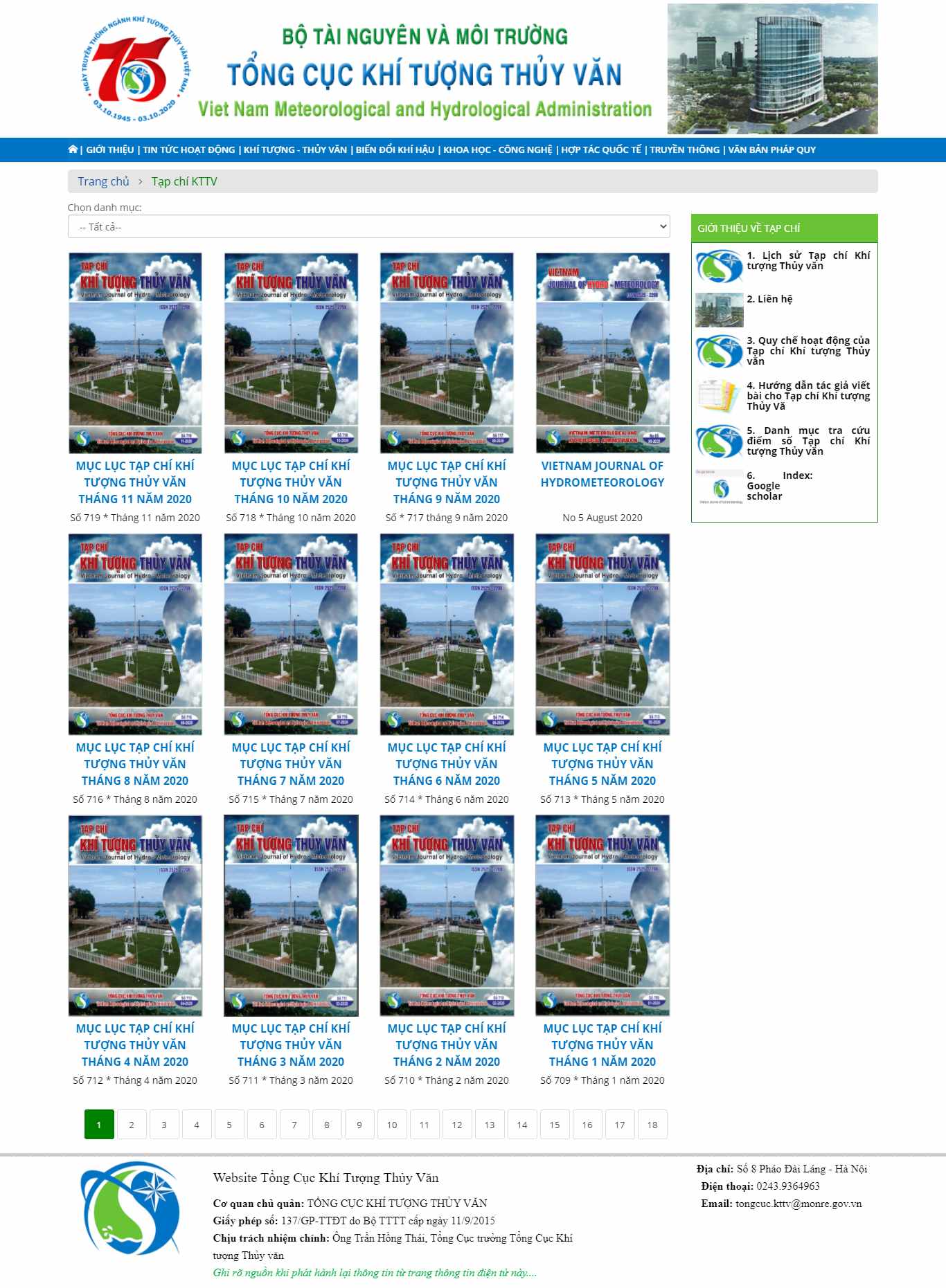Thiết kế Website Web tạp chí - vnmhagovvn