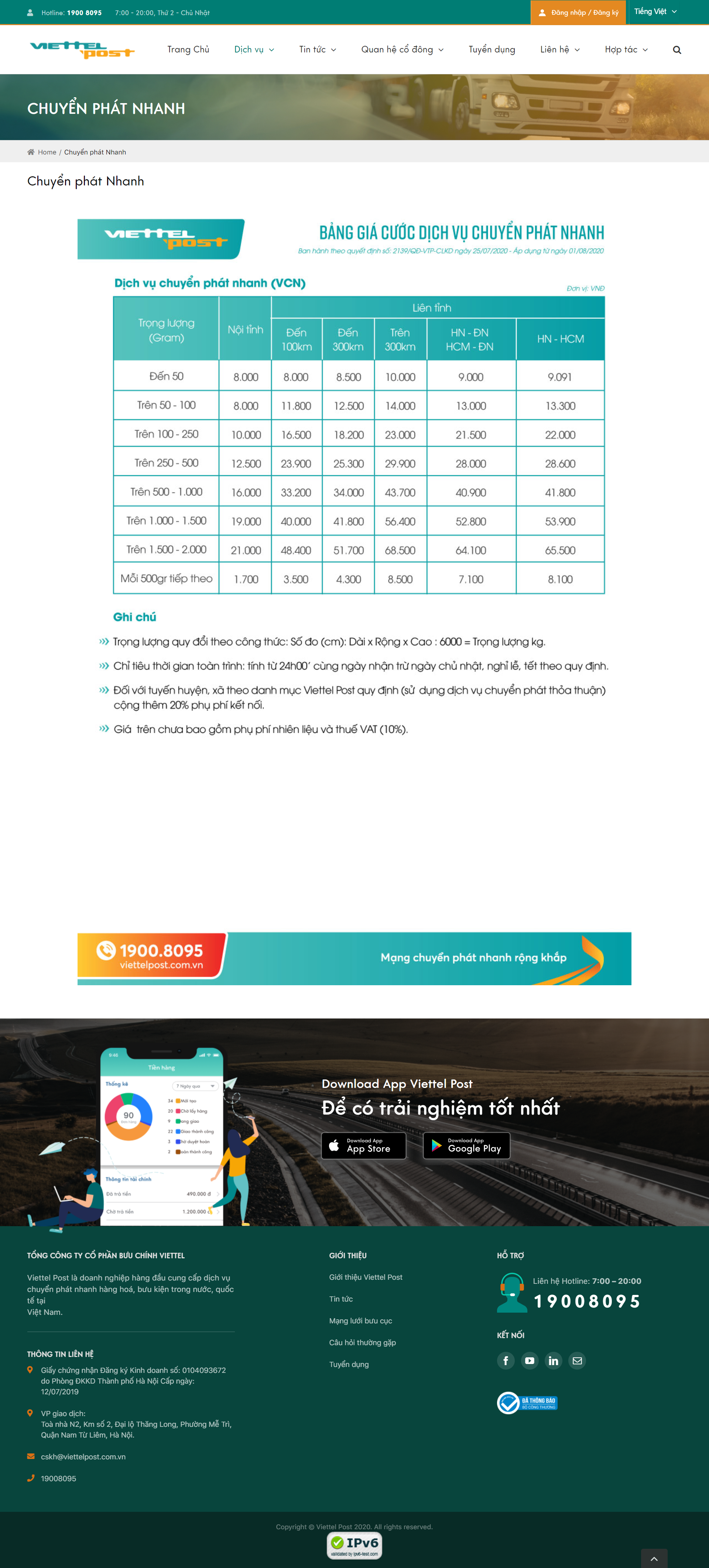 Thiết kế Website Web chuyển phát nhanh - viettelpostcomvn