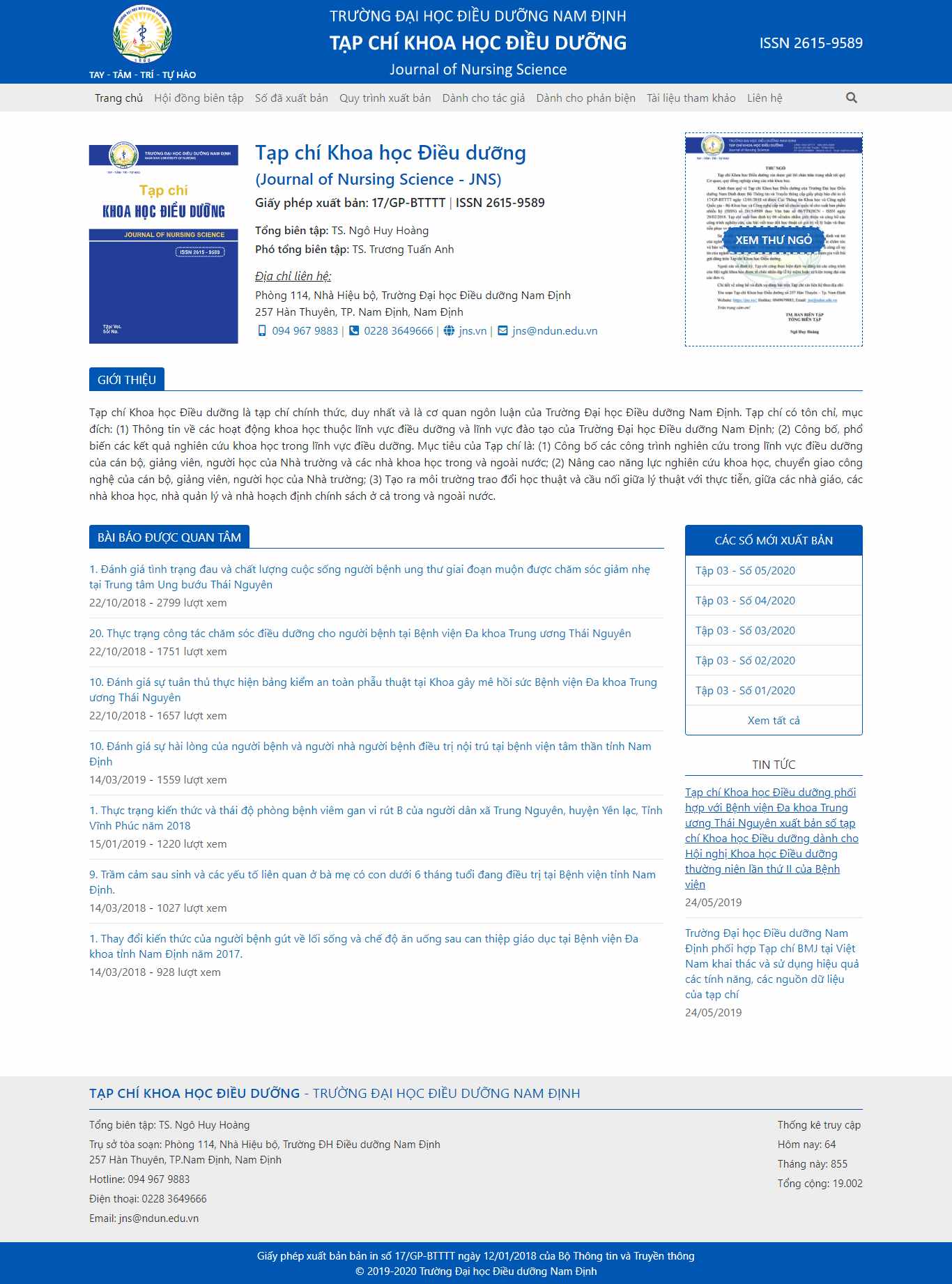 Thiết kế Website Web tạp chí - jnsvn