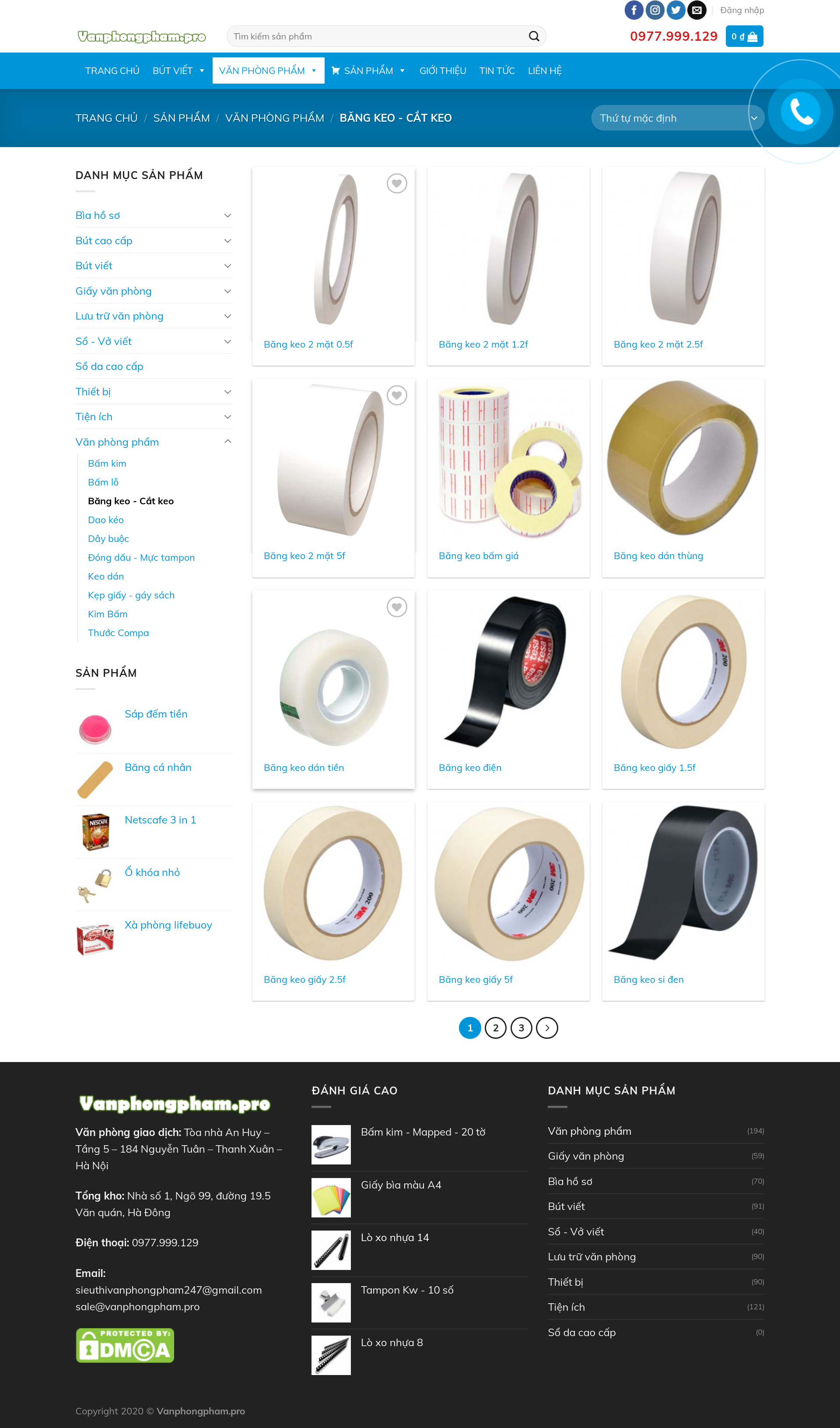 Thiết kế Website Web Văn phòng phẩm - vanphongphampro