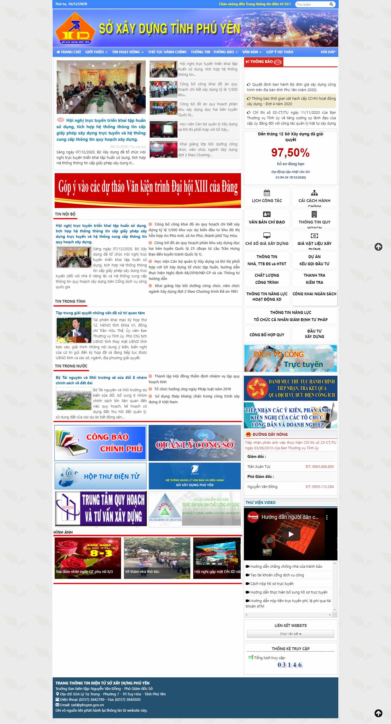 Thiết kế Website Web Xây Dựng - soxaydungphuyengovvn