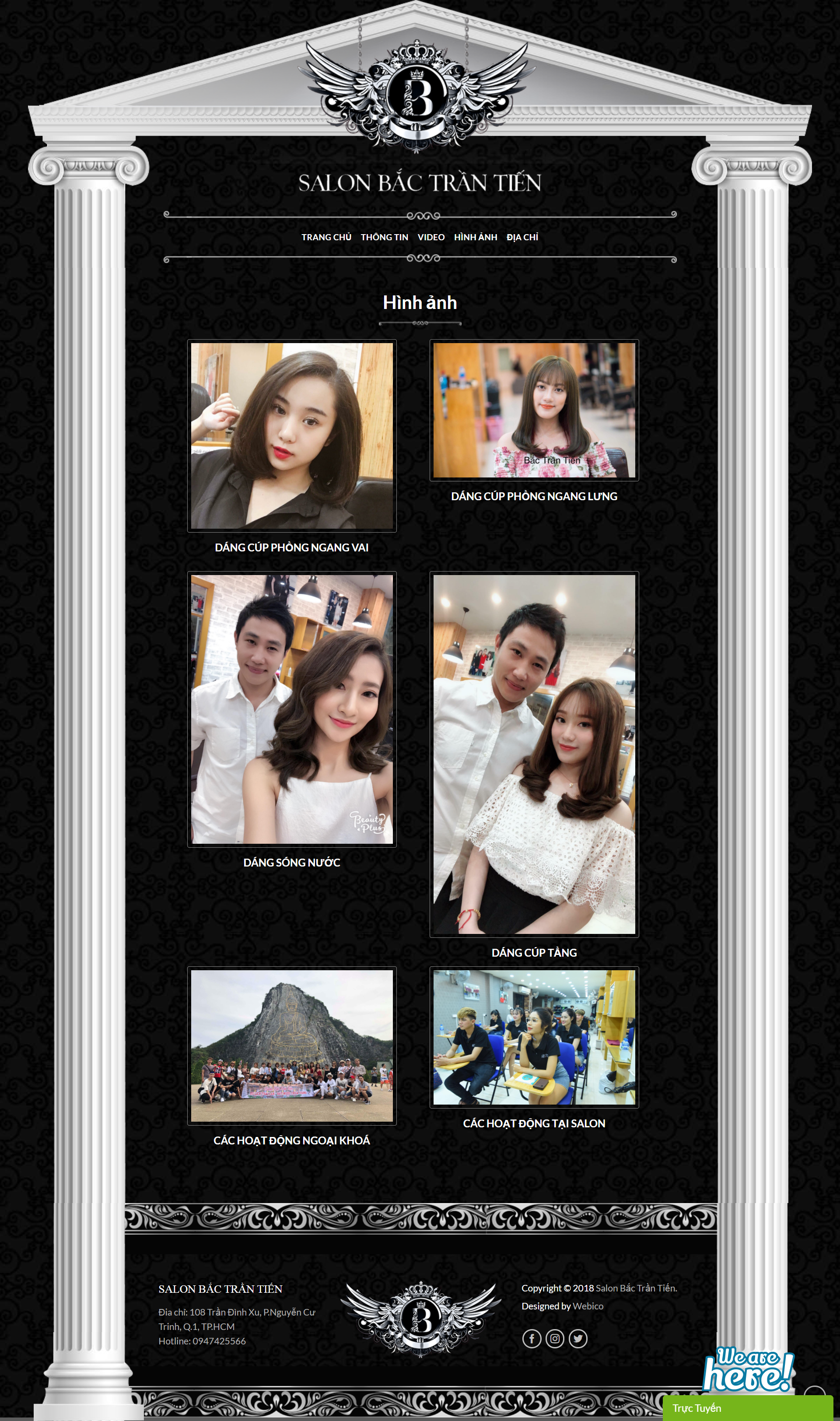 [mane-man] Thiết kế Website web salon tóc - salonbactrantiencom